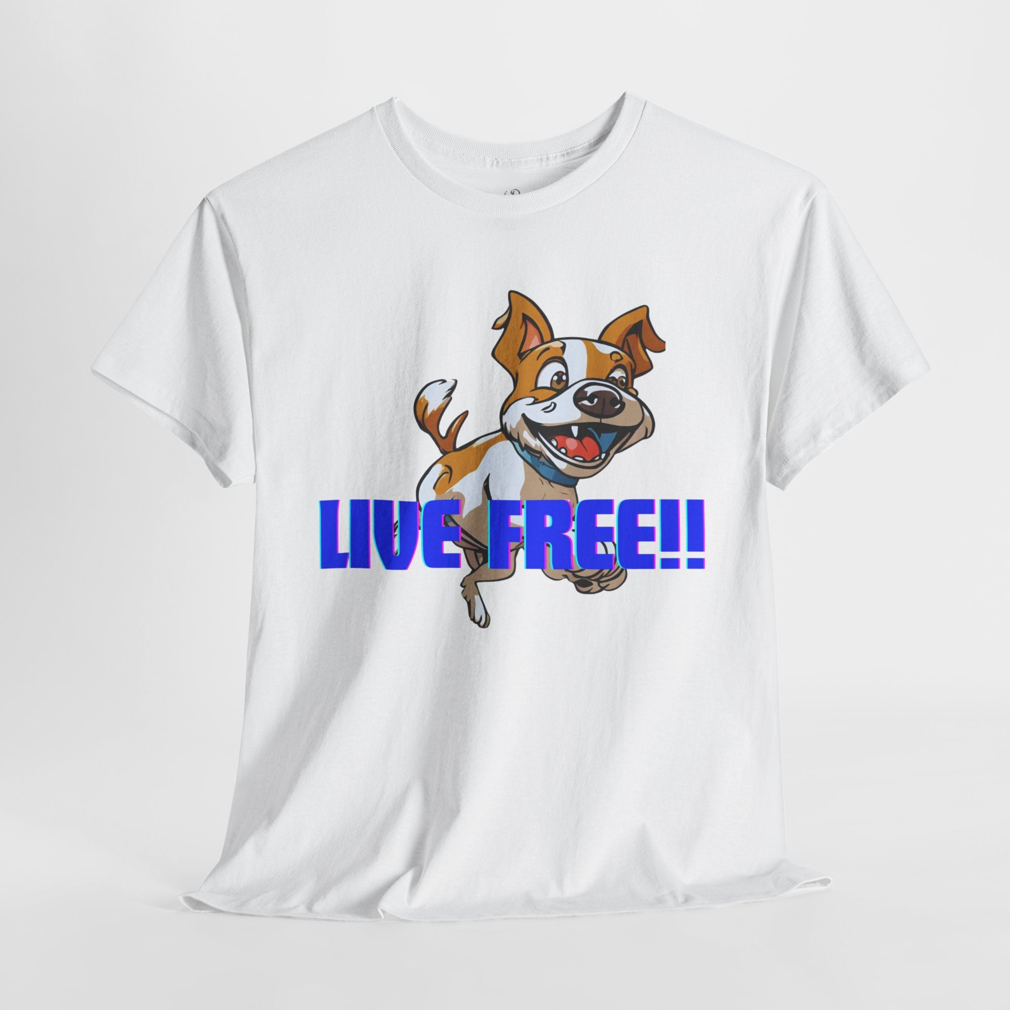 Unisex “Live Free with Your Furry Best Friend” T-Shirt – Adventure Pet Lover Gift