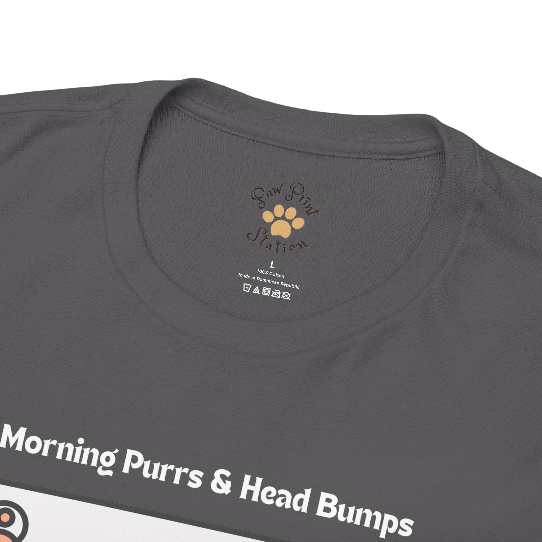 Women’s “Morning Purrs & Head Bumps” Maine Coon T‑Shirt – Uplifting Cat Mom Gift