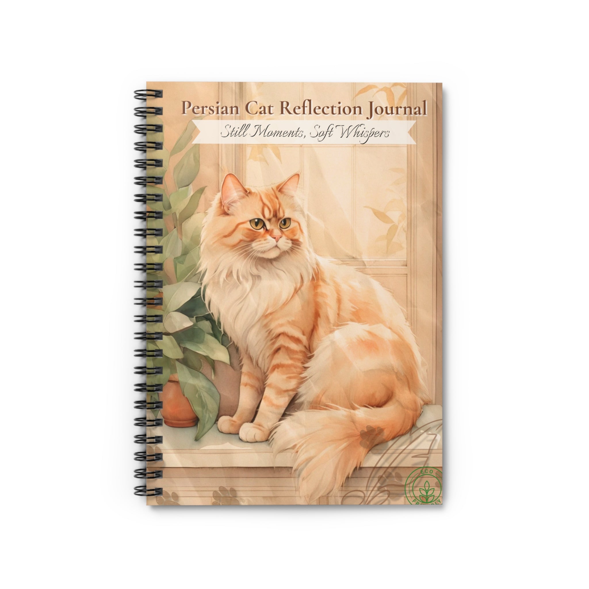 Persian Cat Reflection Journal - Still Moments, Soft Whispers, Cat Lovers Diary, Gift for Cat Owners, Cute Stationery, Mindfulness Journal