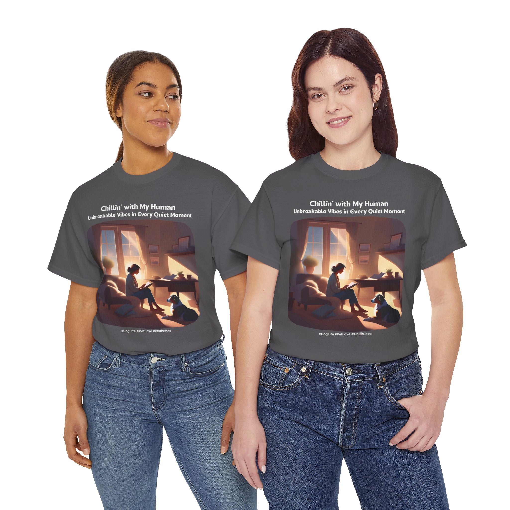 Women’s “Quiet Moments” Australian Shepherd T‑Shirt – Calm Companion Mom Gift