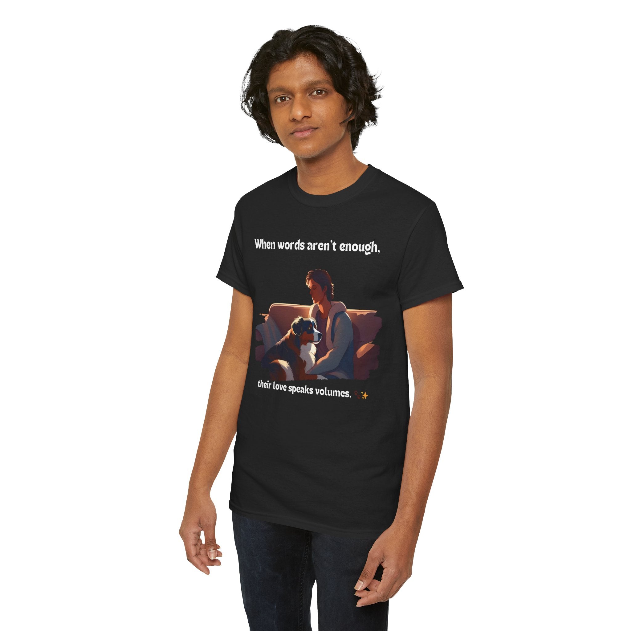 Men's - When Words Aren't Enough: Aussie Love T-Shirt