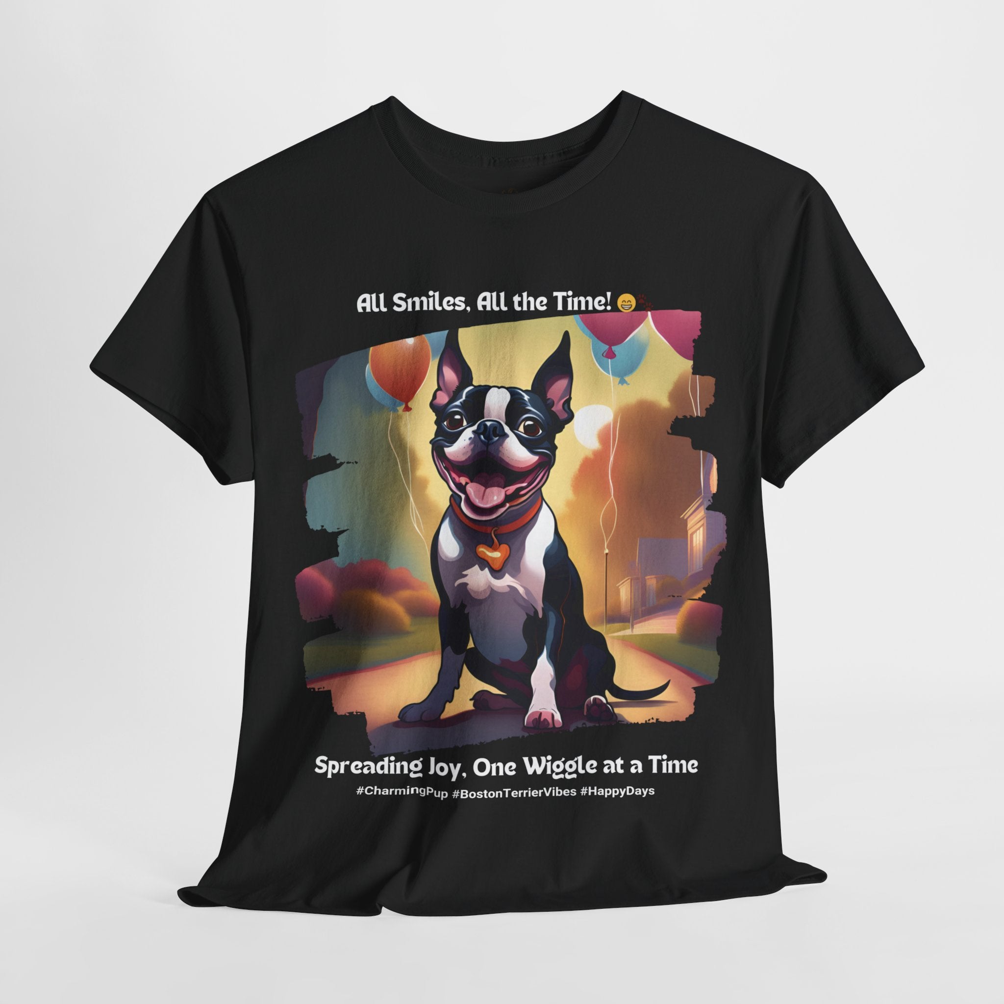 Unisex - Happy Days: Boston Terrier T-Shirt