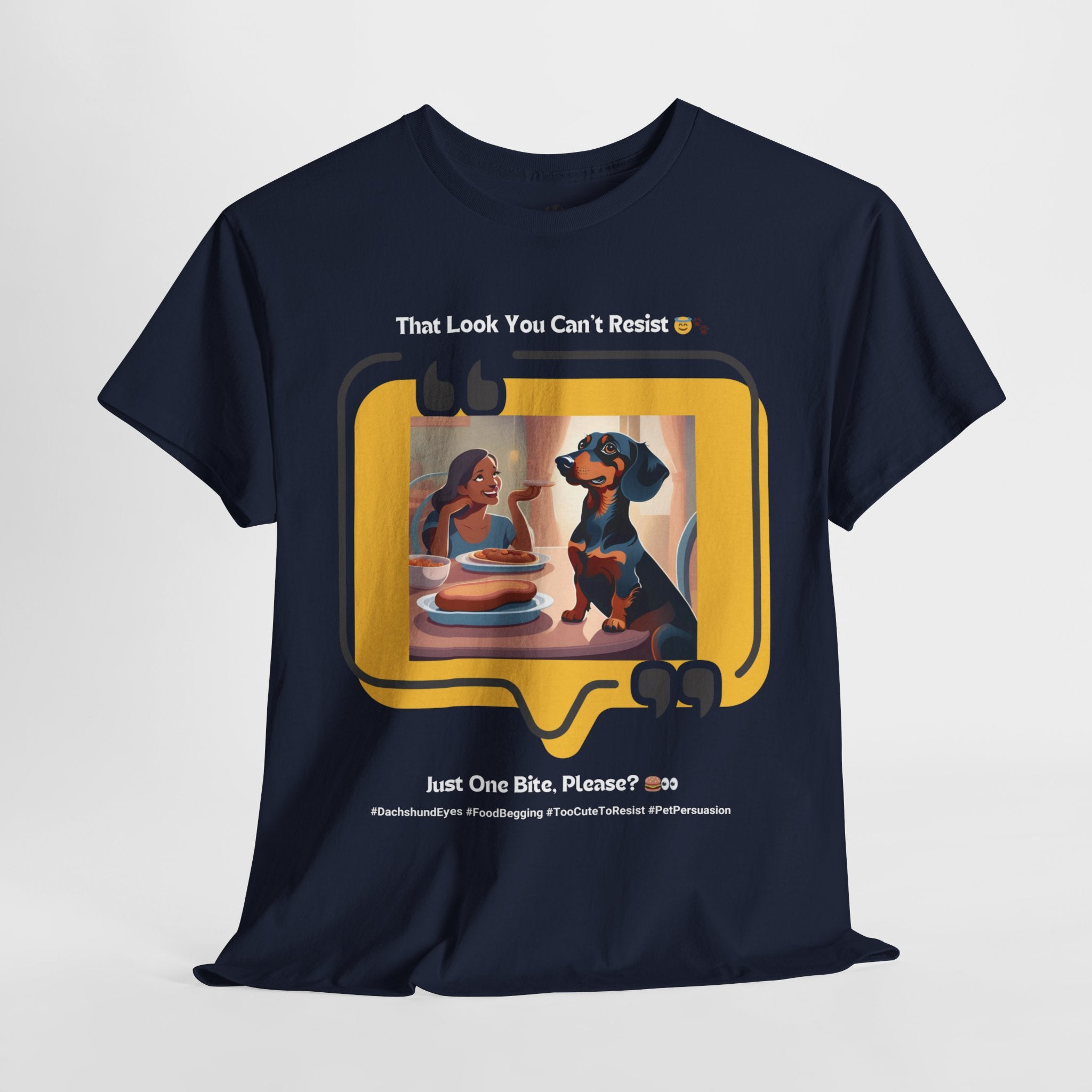 Women’s “That Look You Can’t Resist” Dachshund T‑Shirt – Irresistible Pup Mom Gift