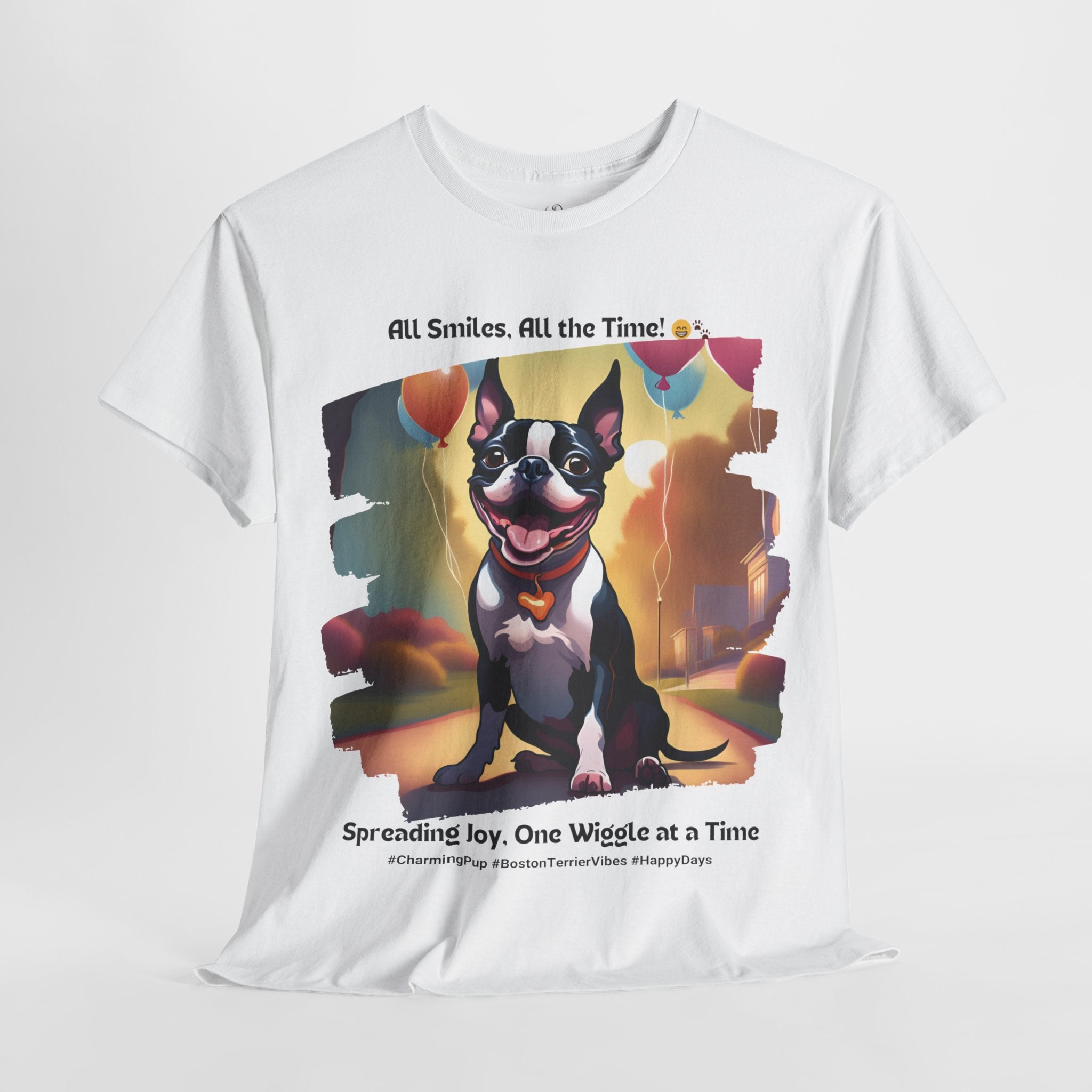 Unisex - Happy Days: Boston Terrier T-Shirt