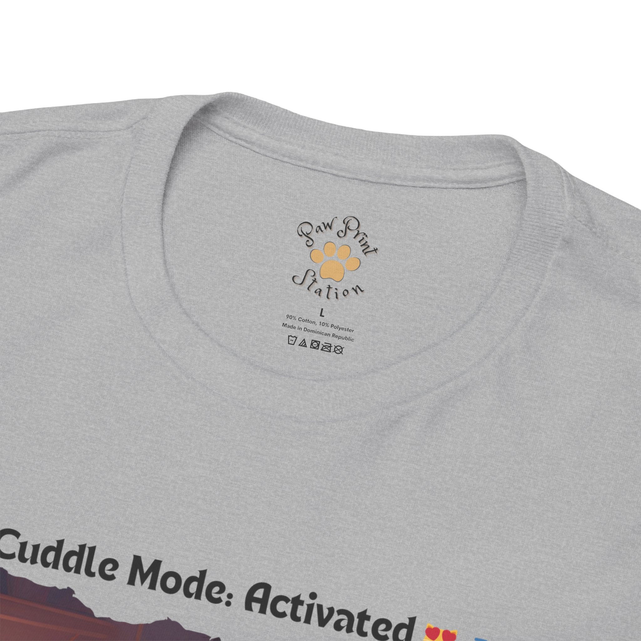 Men’s “Cuddle Mode: Activated” British Shorthair T‑Shirt – Cozy Kitty Dad Gift