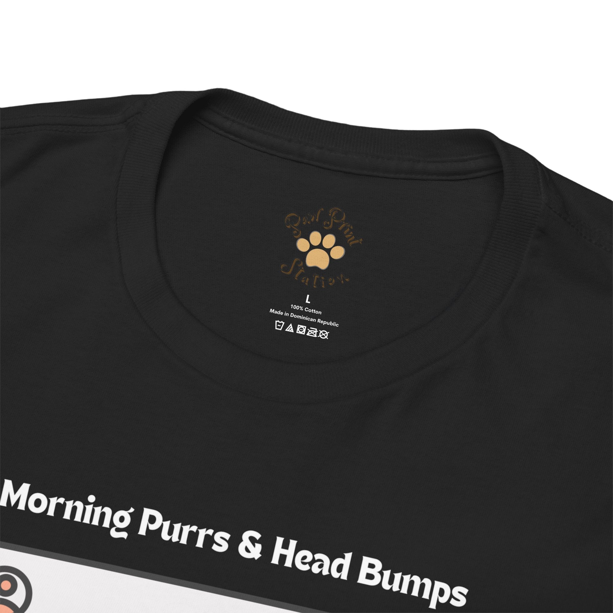Women’s “Morning Purrs & Head Bumps” Maine Coon T‑Shirt – Uplifting Cat Mom Gift