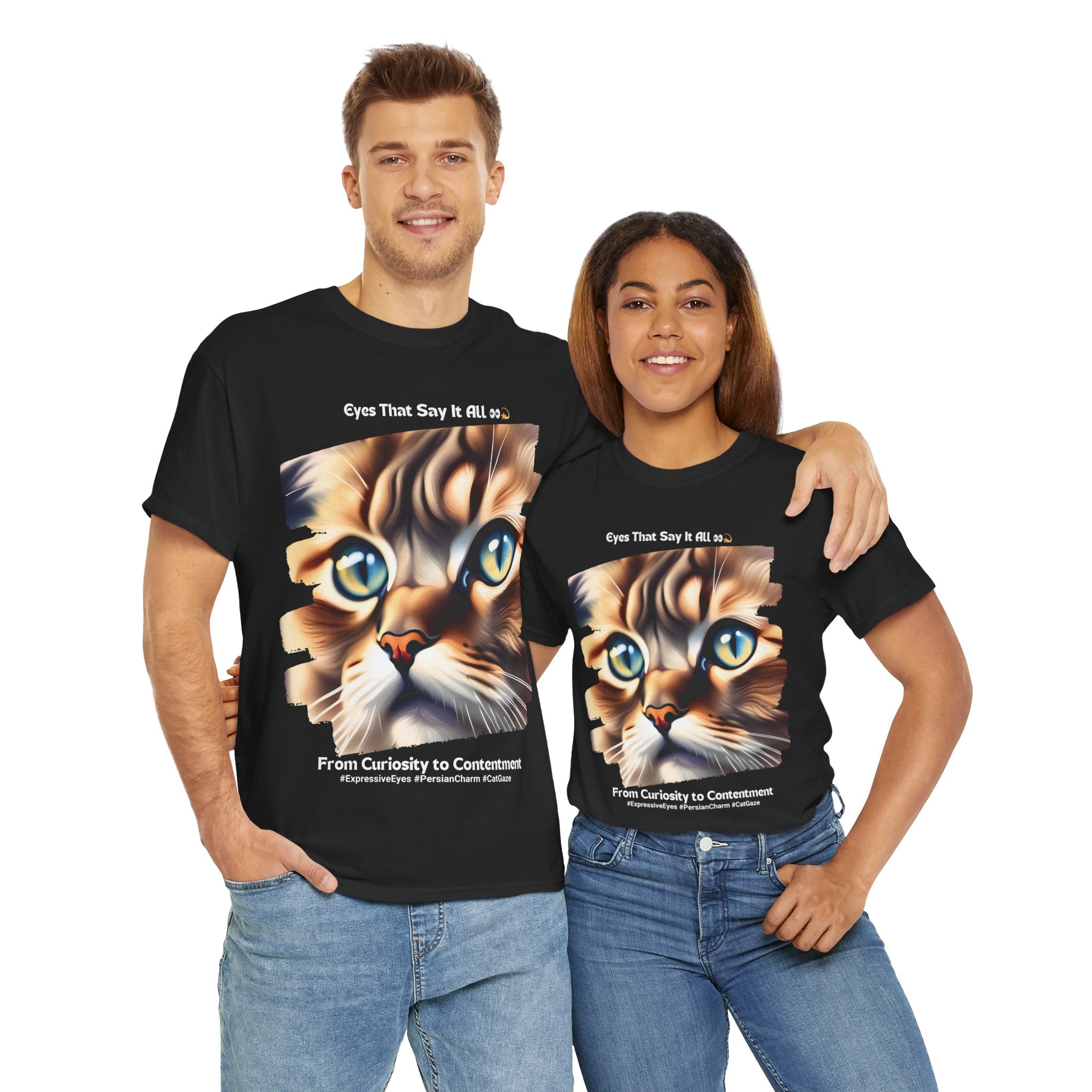 Unisex “Persian Purrfection: A Royal Companion” T‑Shirt – Regal Cat Gift