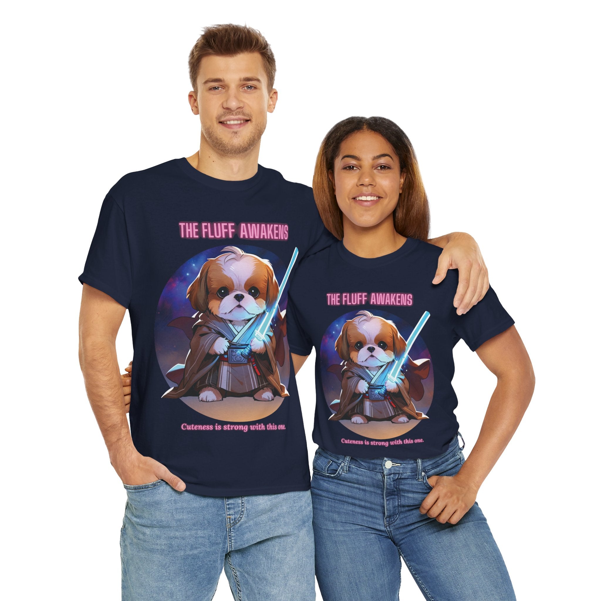 Unisex “The Fluff Awakens” Shih T‑Shirt – Fluff Lover Gift, Soft Pup Tee