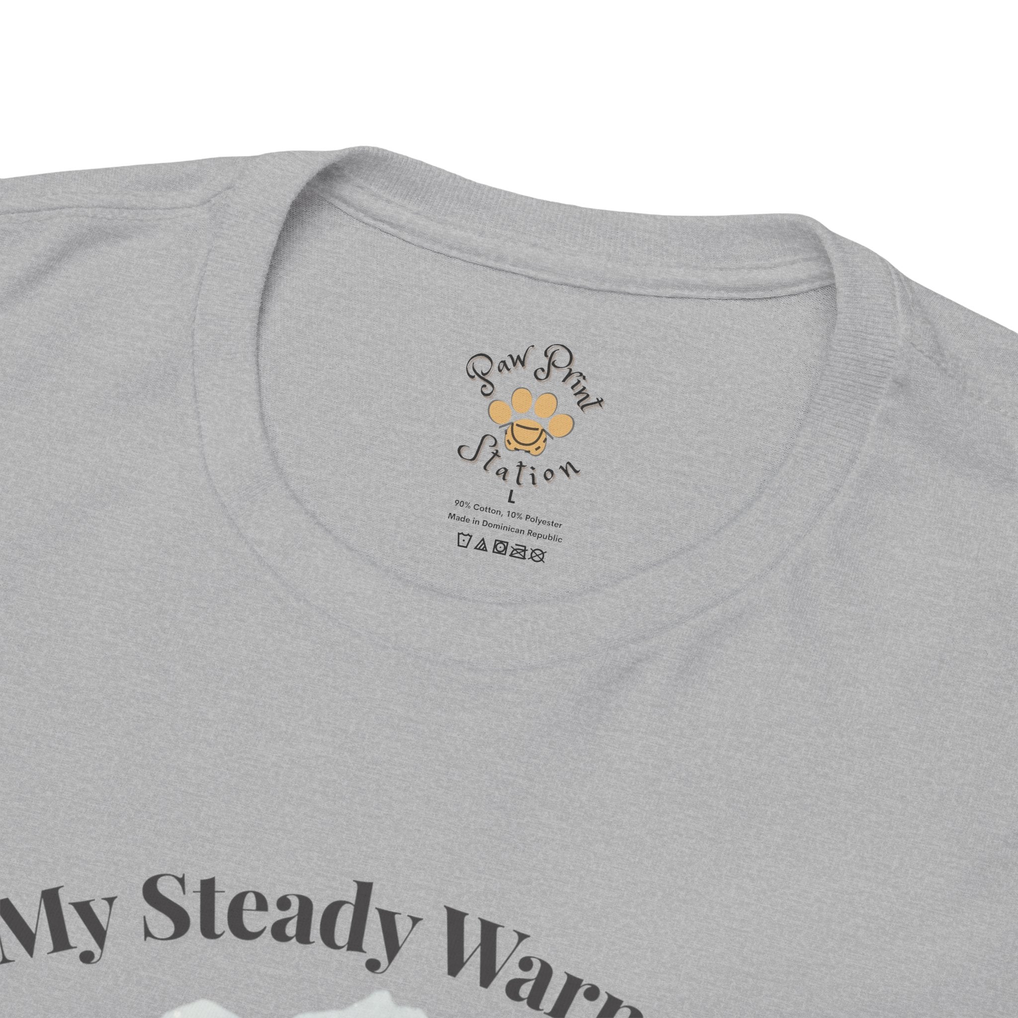 Unisex Personalized T-Shirt – My Steady Warmth: Custom Labrador Watercolor Winter Portrait