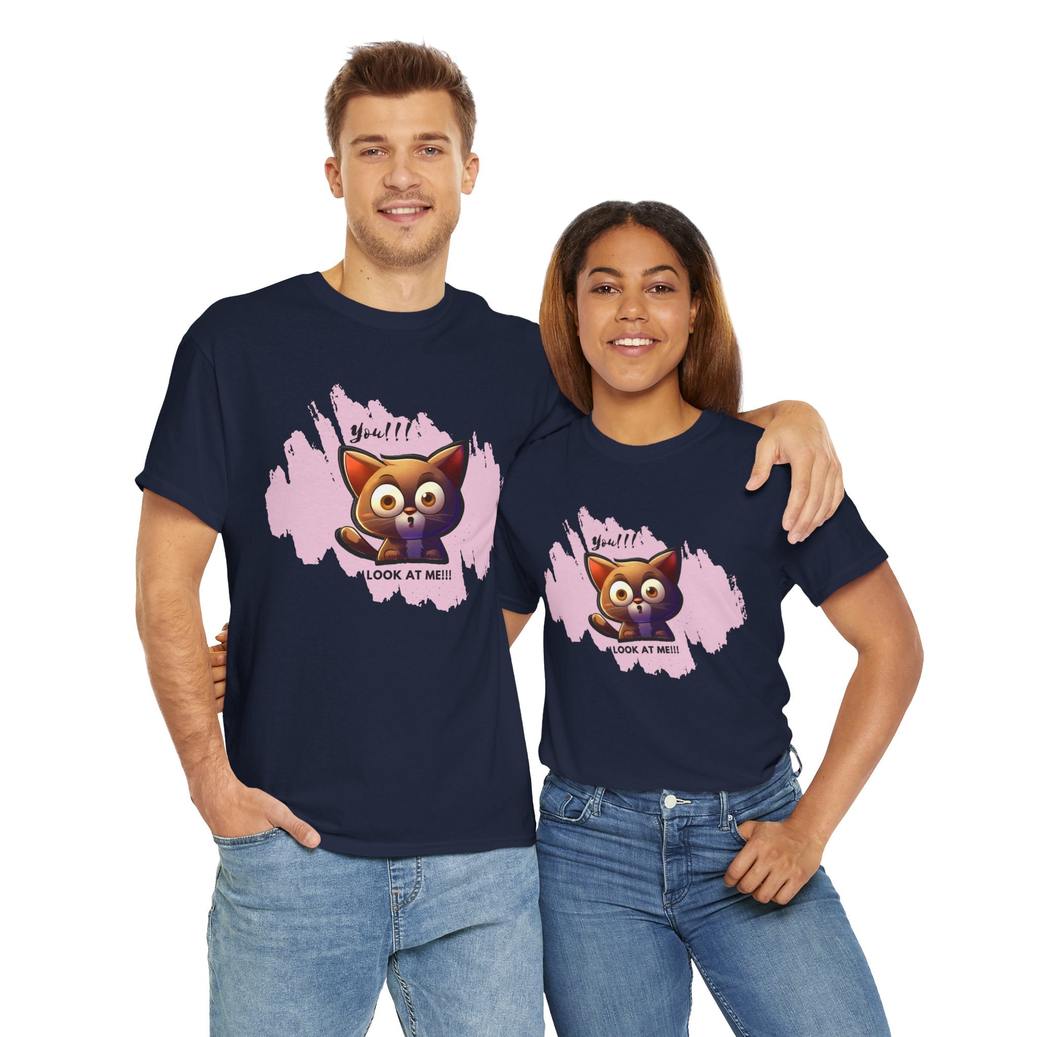 Unisex “Attention Seeker” Pet T-Shirt – Look-At-Me Furball, Animal Lover Gift