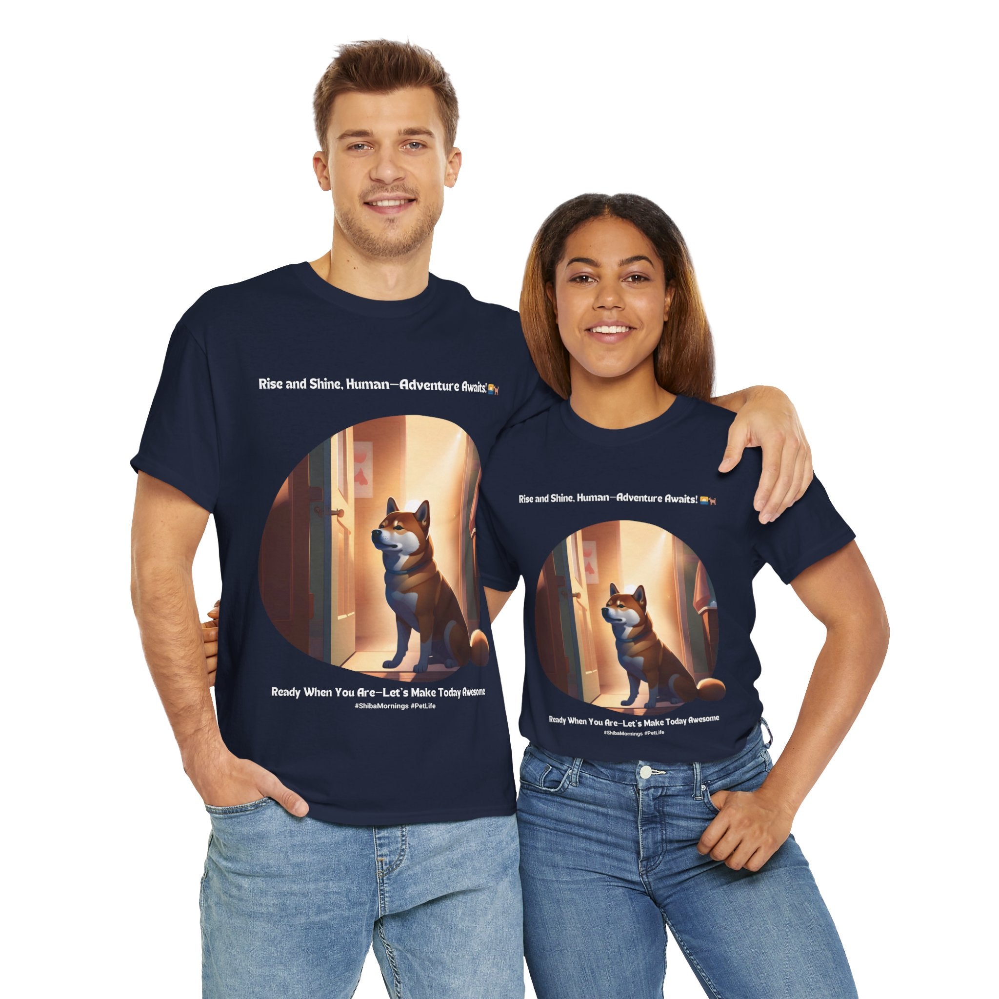 Unisex "Your Ultimate Adventure Buddy" Shiba Inu T-Shirt Pup Gift
