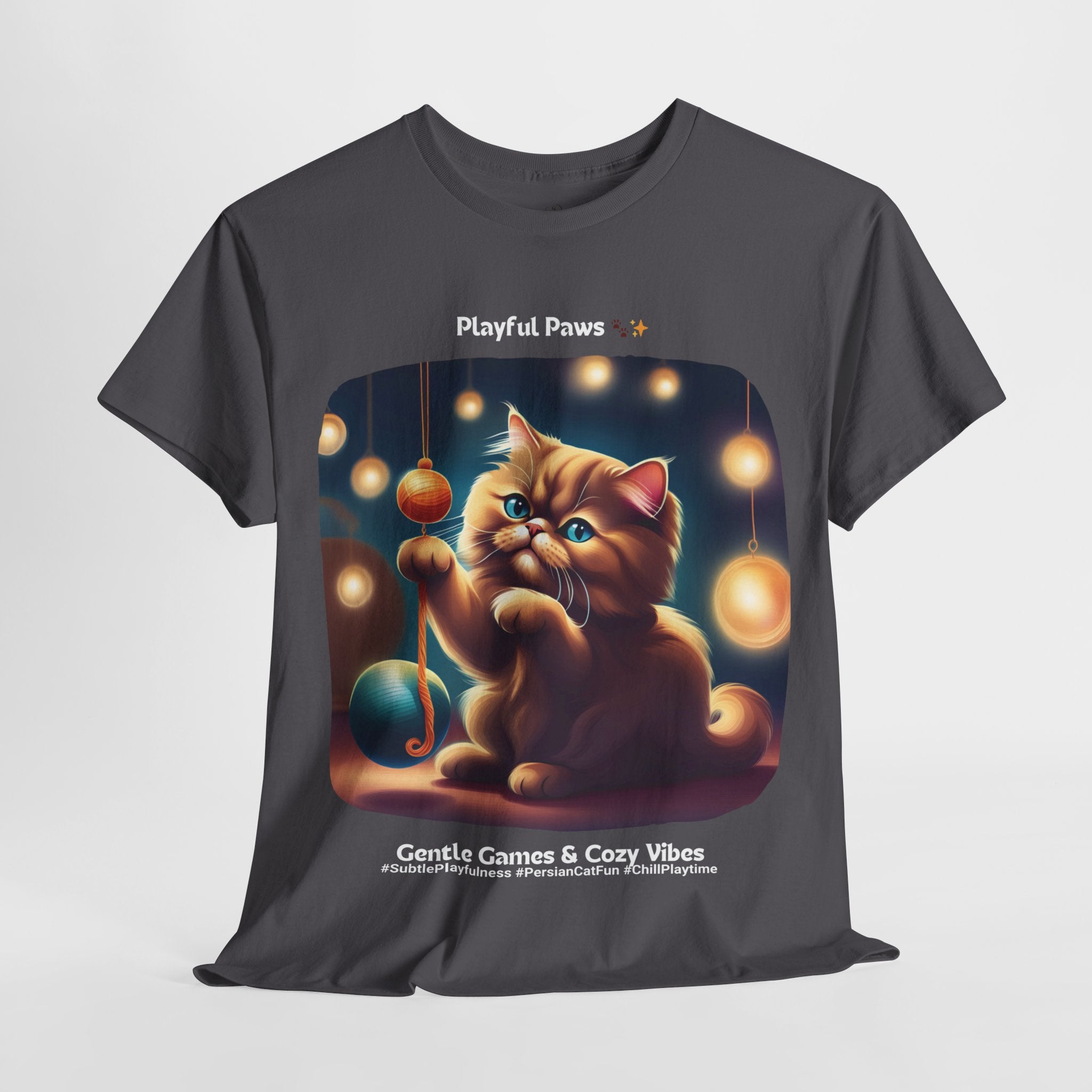 Unisex “Playful Paws” Persian T‑Shirt – Fun Kitten Gift