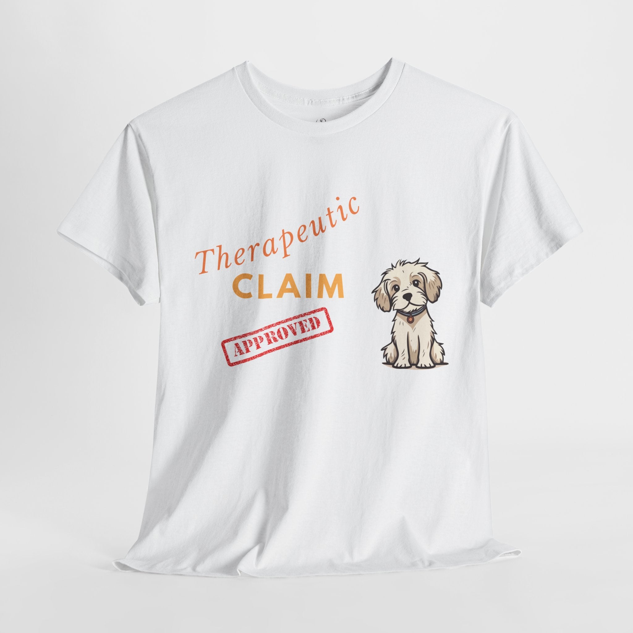 Unisex “Therapy Dog Approved” T‑Shirt – Comfort Pup Gift