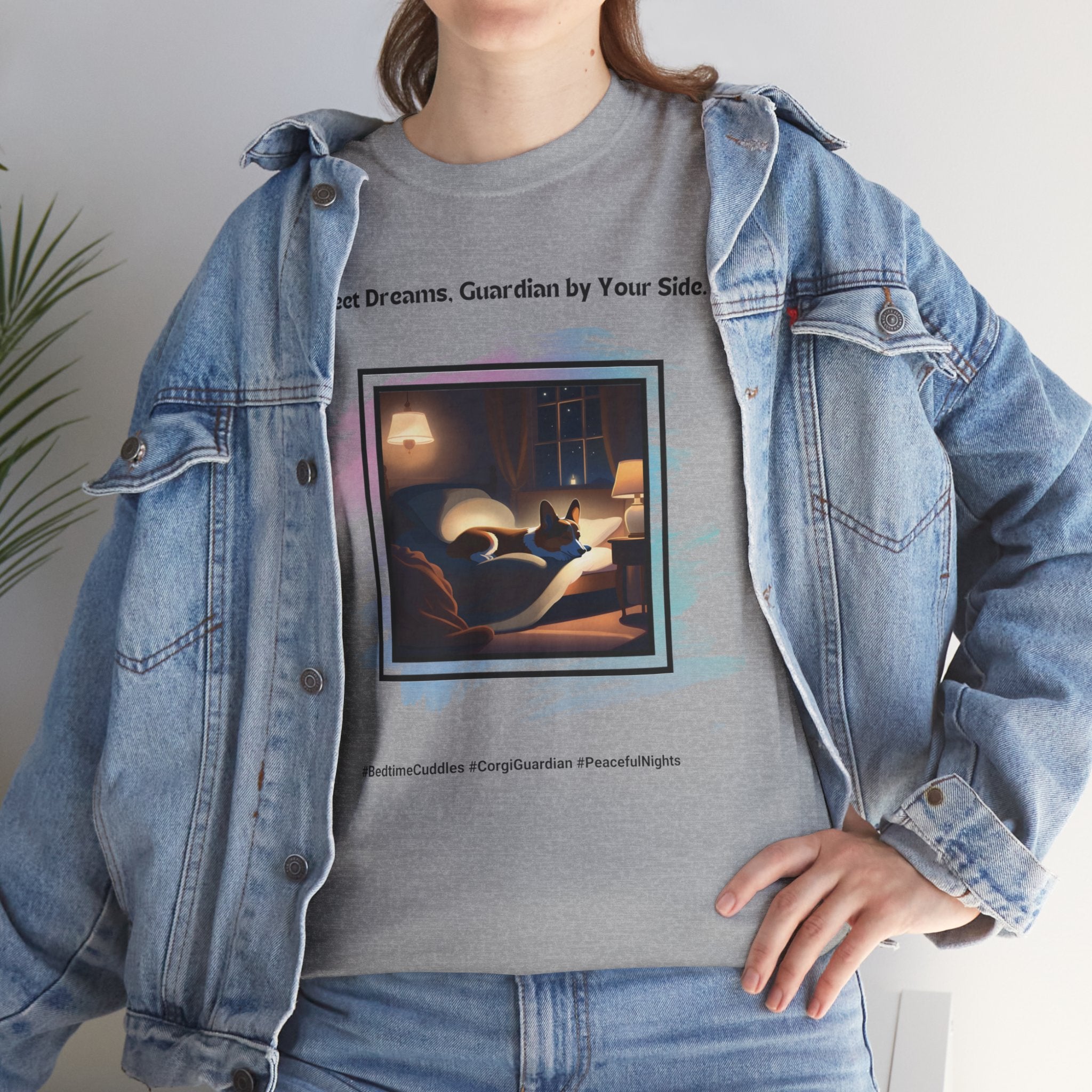 Unisex - Sweet Dreams, Guardian by Your Side: Corgi Love T-Shirt