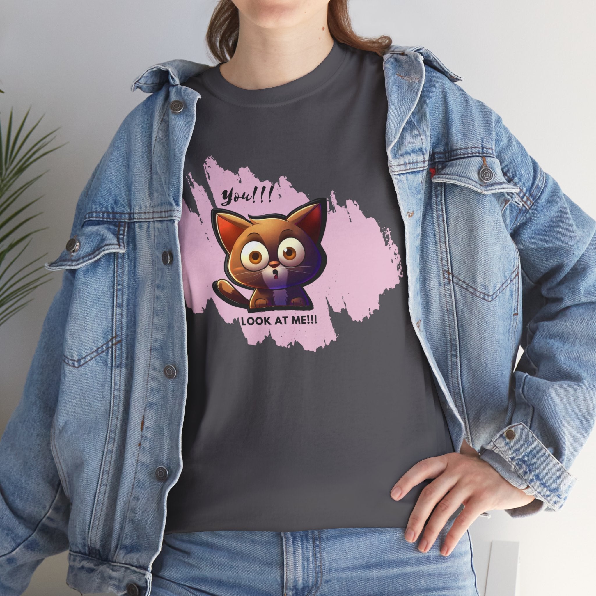 Unisex “Attention Seeker” Pet T-Shirt – Look-At-Me Furball, Animal Lover Gift