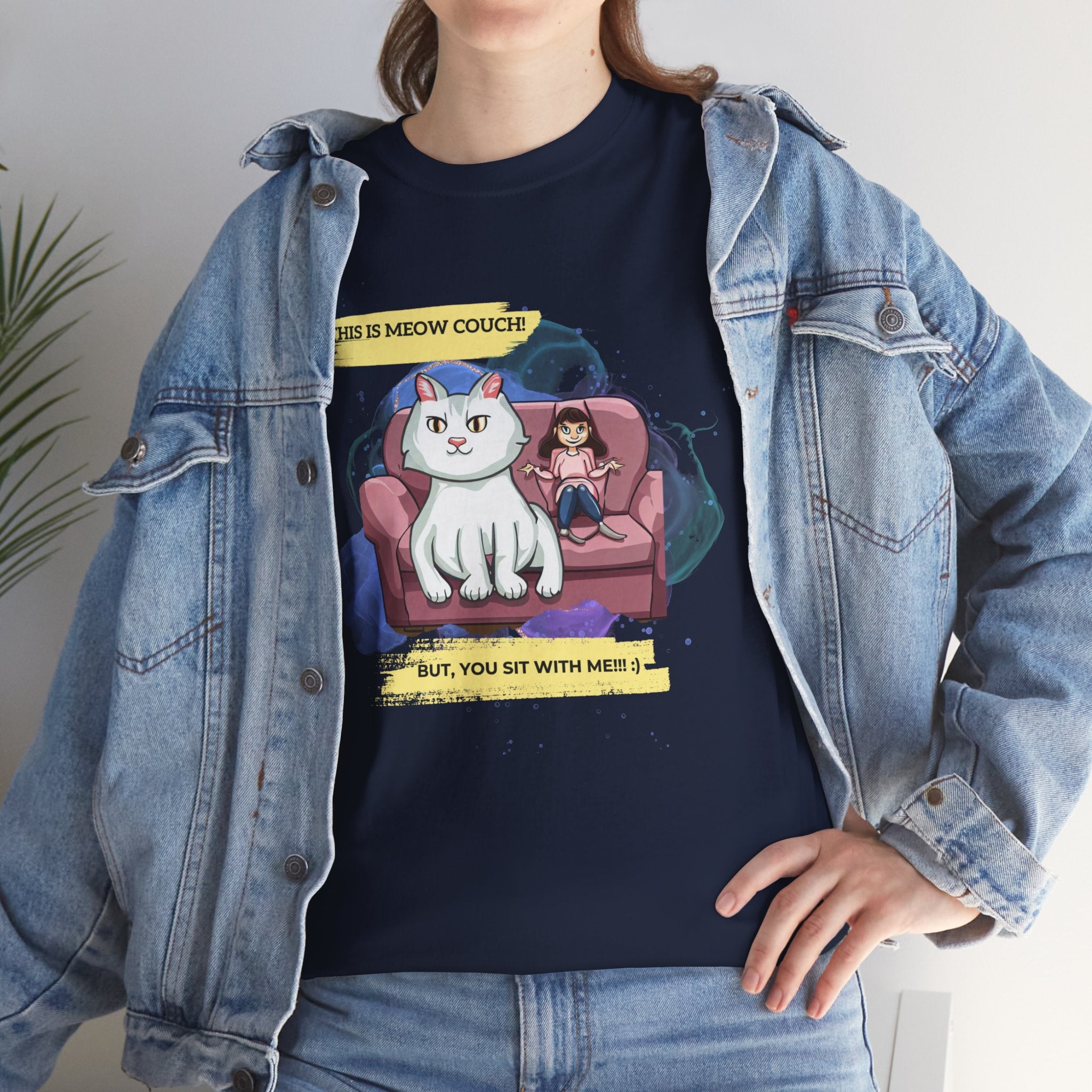 Unisex “Meow Couch” T-Shirt – Sofa King Kitty, Cat Lover Gift