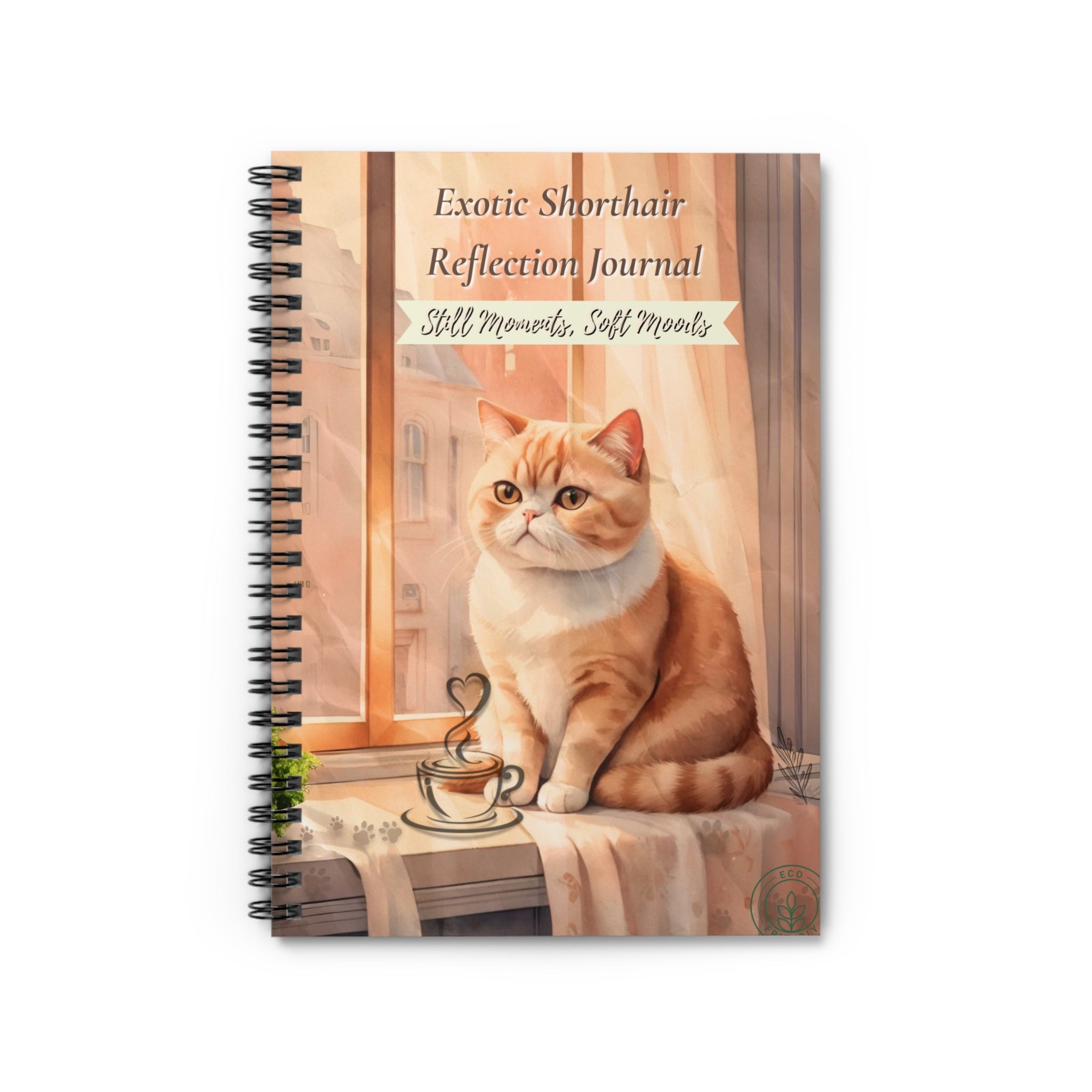 Exotic Shorthair Reflection Journal | Cute Cat Notebook for Cat Lovers, Gifts for Pet Owners, Cozy Home Decor, Cat Mom Gifts