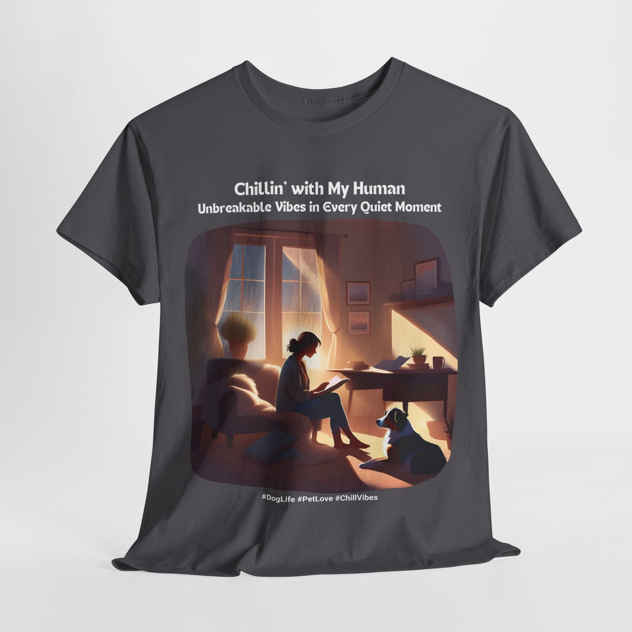 Women’s “Quiet Moments” Australian Shepherd T‑Shirt – Calm Companion Mom Gift