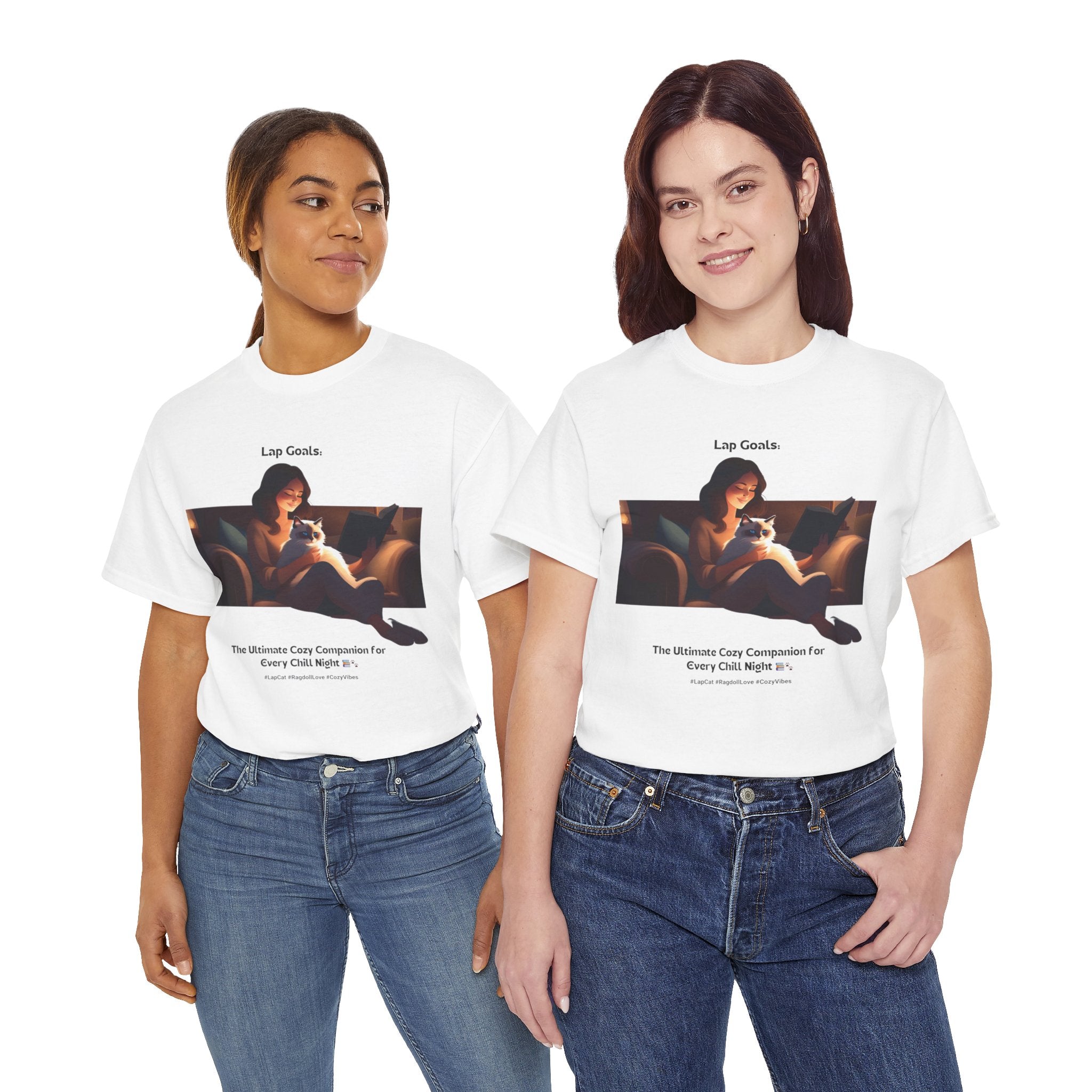 Women’s “The Ultimate Lap Cat” Ragdoll T‑Shirt – Lap Cat Mom Gift