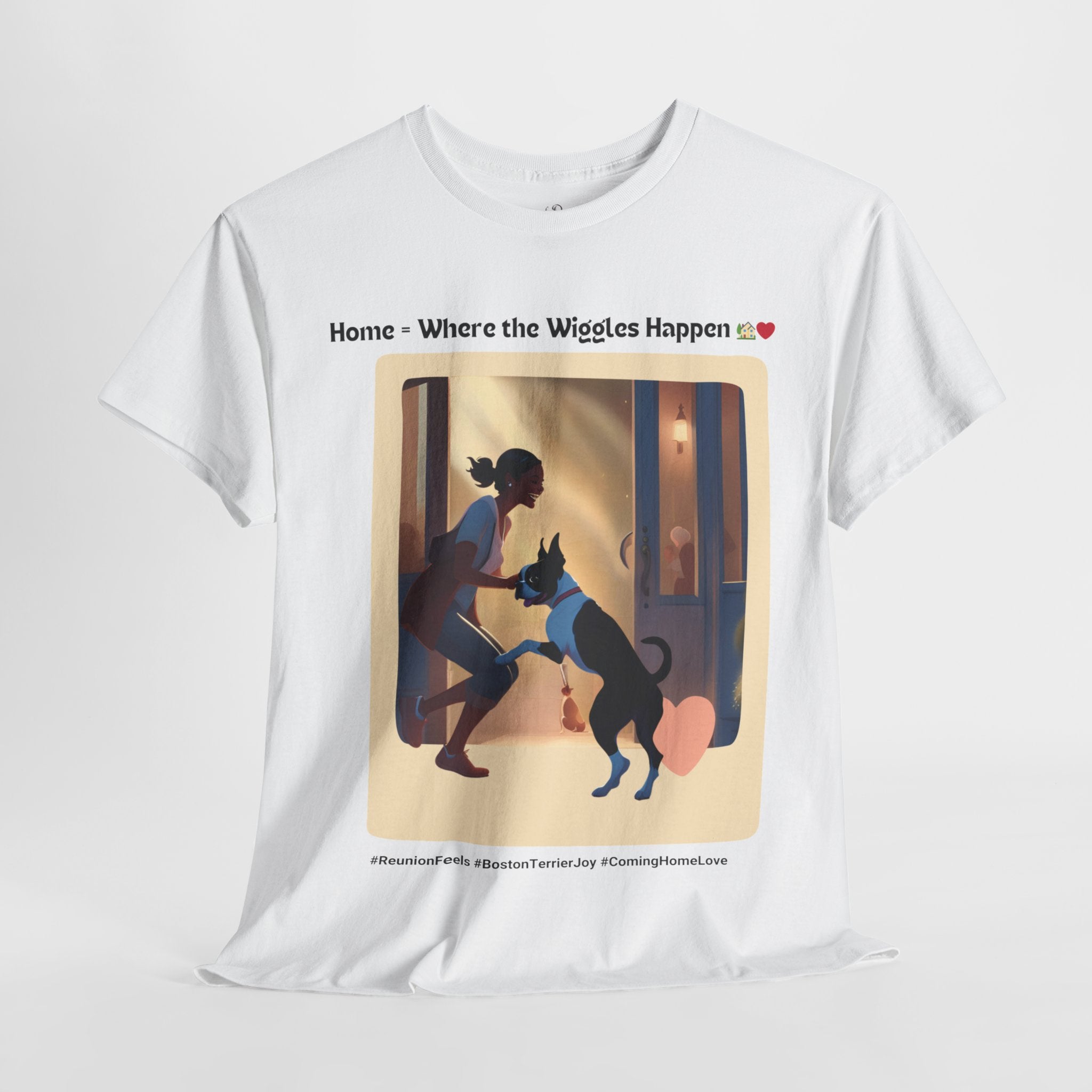 Women’s “Boundless Joy” Boston Terrier Reunion T‑Shirt – Joyful Reunion Mom Gift