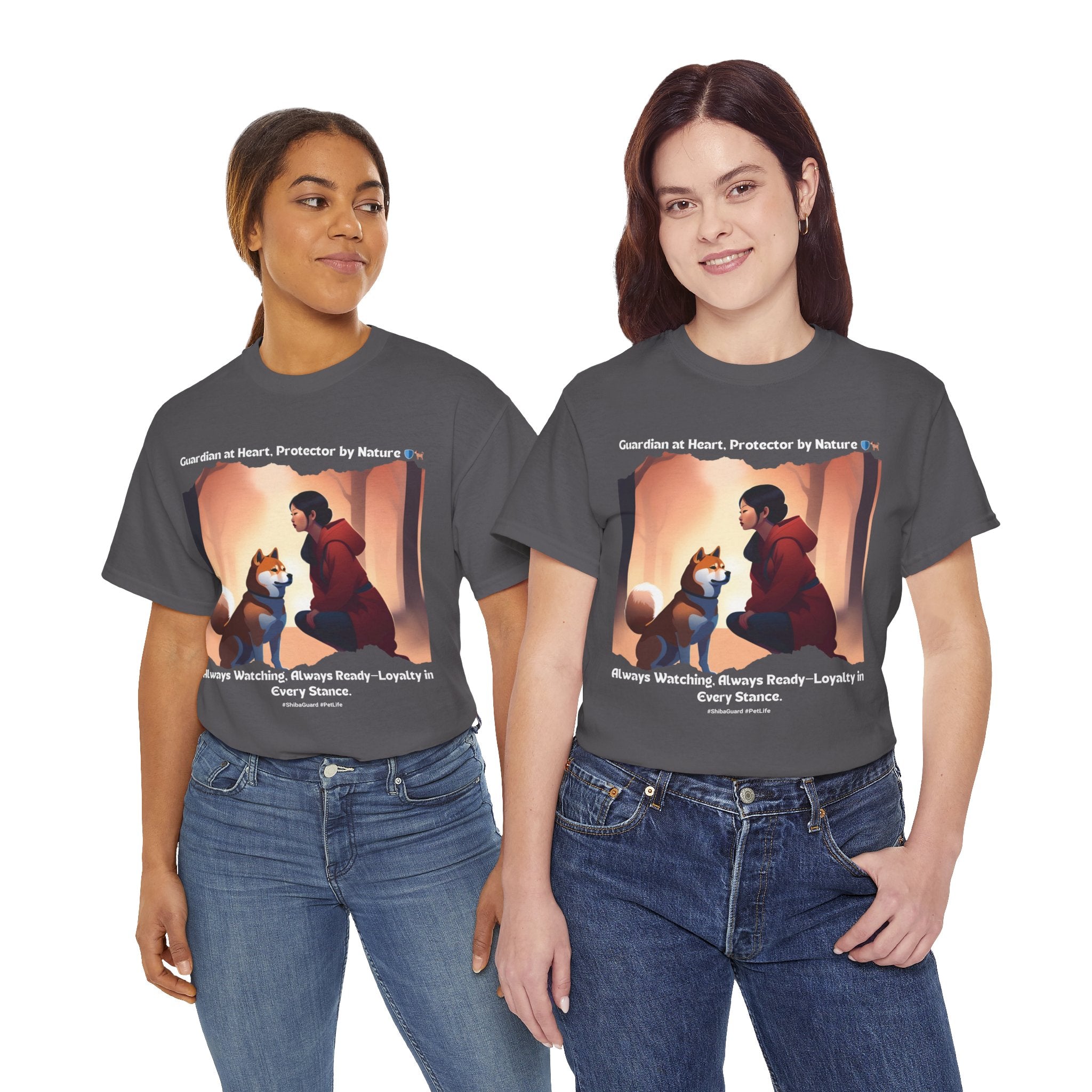 Women's - Guardian at Heart, Protector by Nature: Shiba Inu T-Shirt