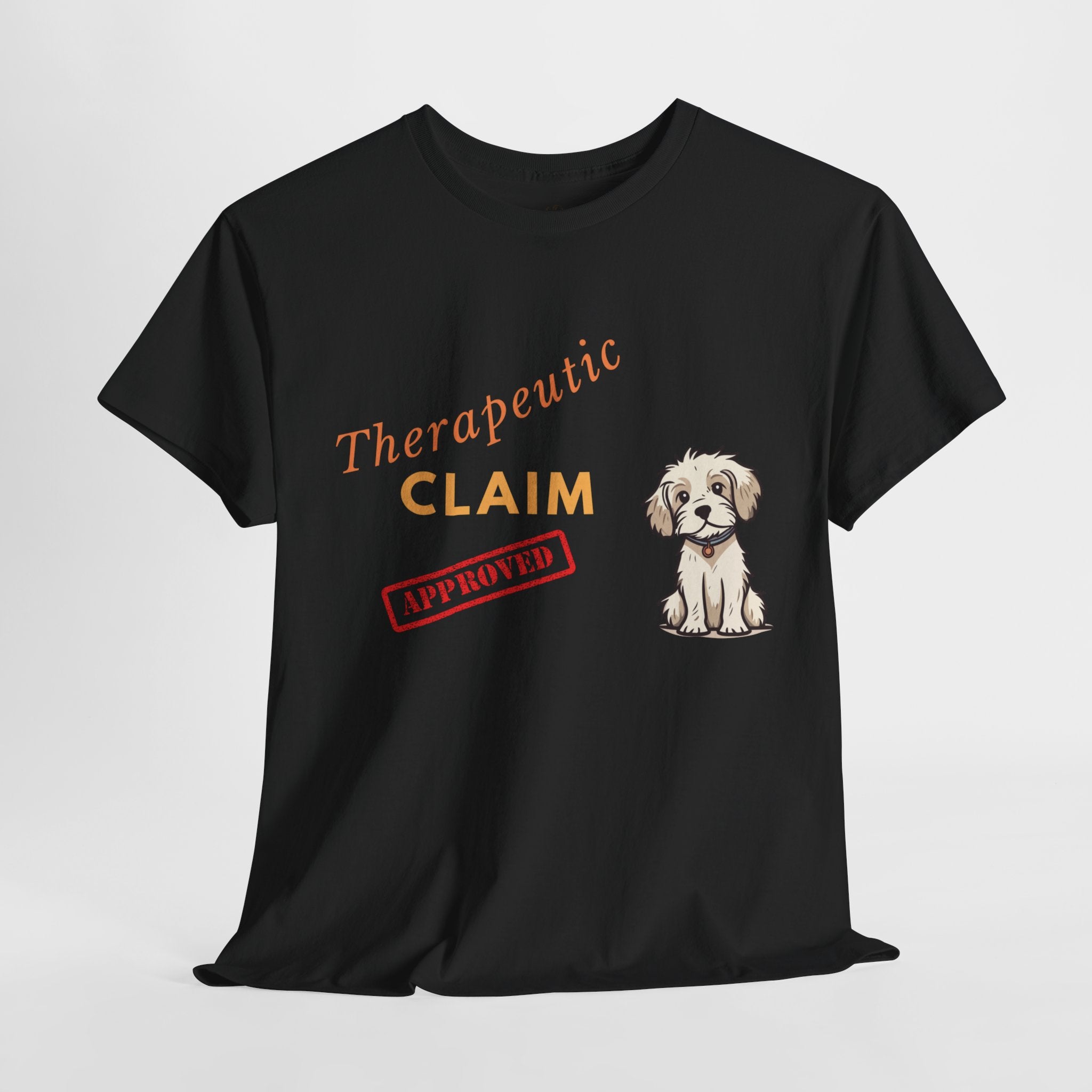Unisex “Therapy Dog Approved” T‑Shirt – Comfort Pup Gift