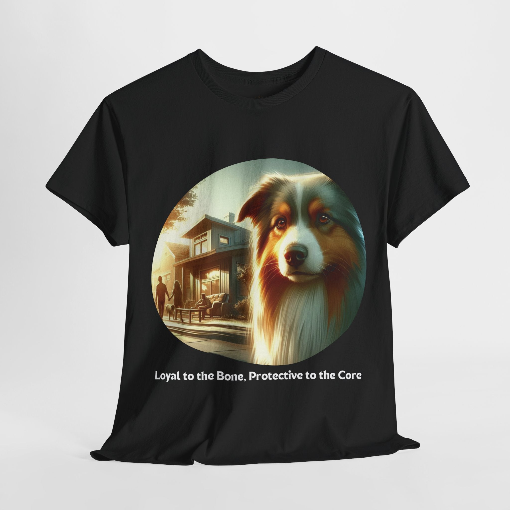 Unisex “Loyal Protector” Australian Shepherd T‑Shirt – Guardian Pup Gift