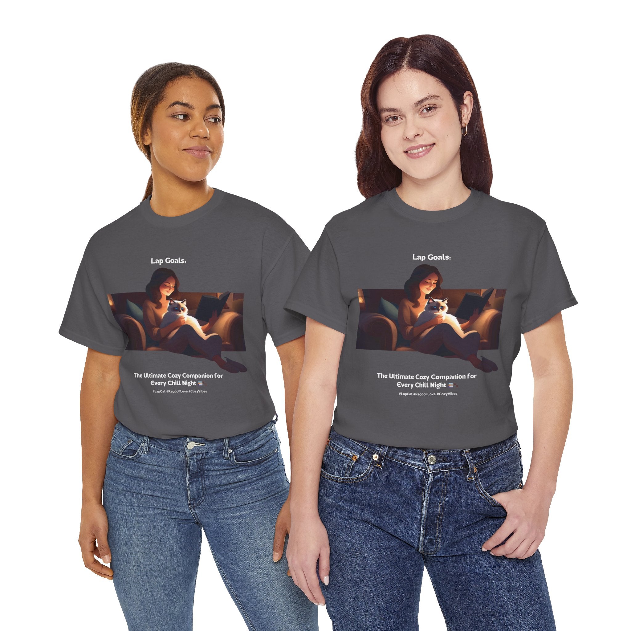 Women’s “The Ultimate Lap Cat” Ragdoll T‑Shirt – Lap Cat Mom Gift