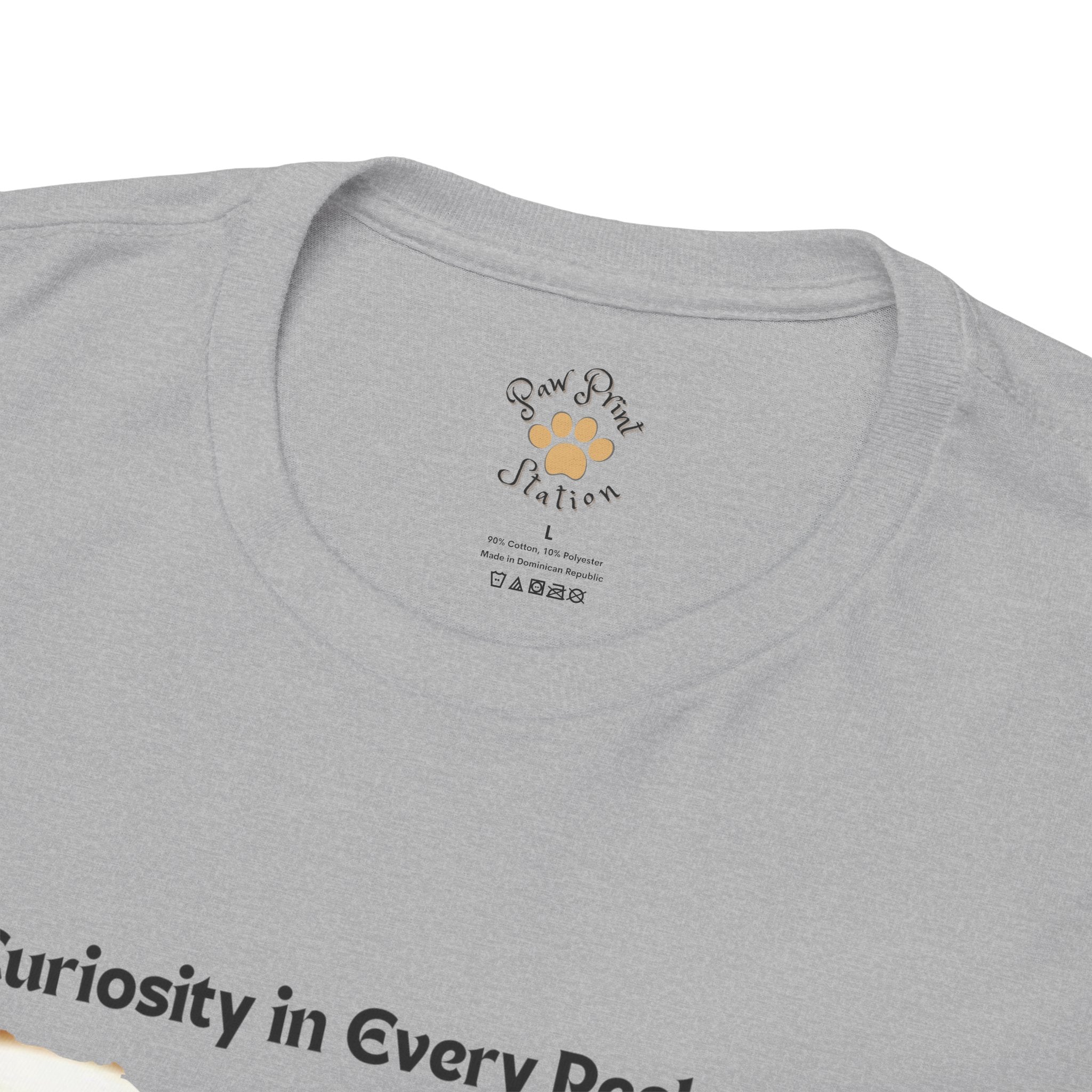 Unisex - Curiosity in Every Peek: Exotic Shorthair Adventure T-Shirt