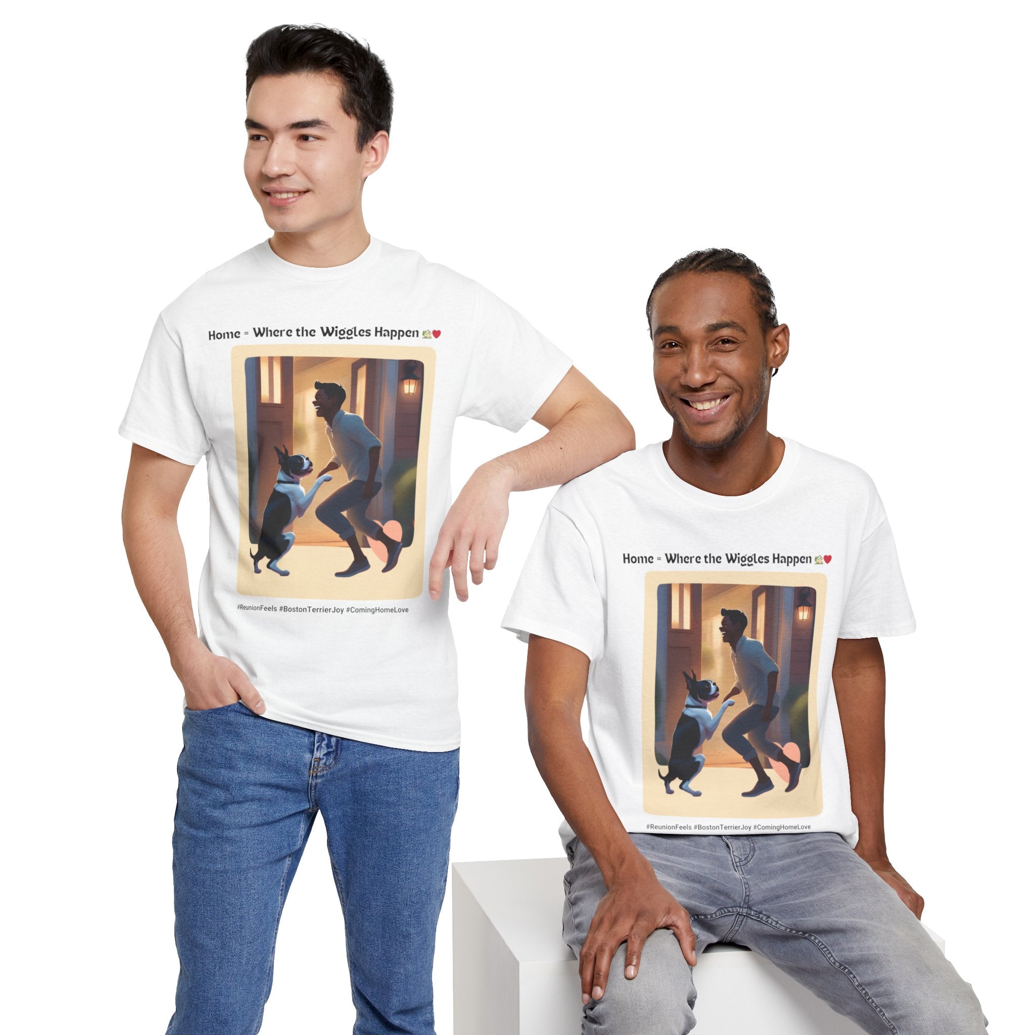 Men's - Boundless Joy: Boston Terrier Reunion T-Shirt