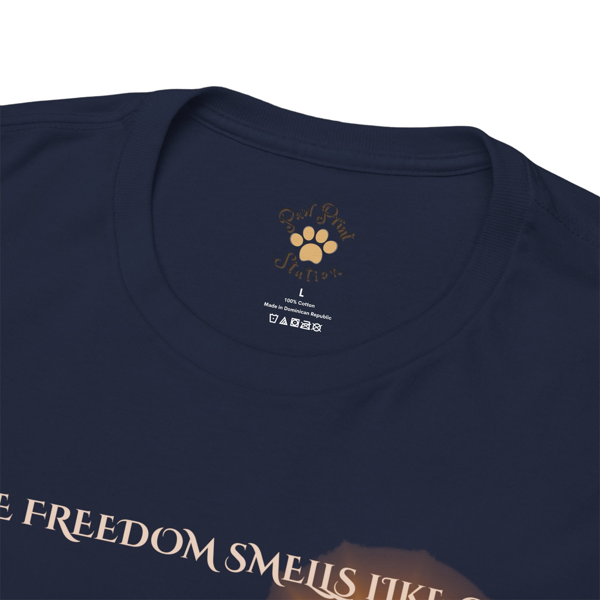 Unisex “Where Freedom Smells Like Grass” Shiba Inu T-Shirt – Dog Adventure Lover Tee