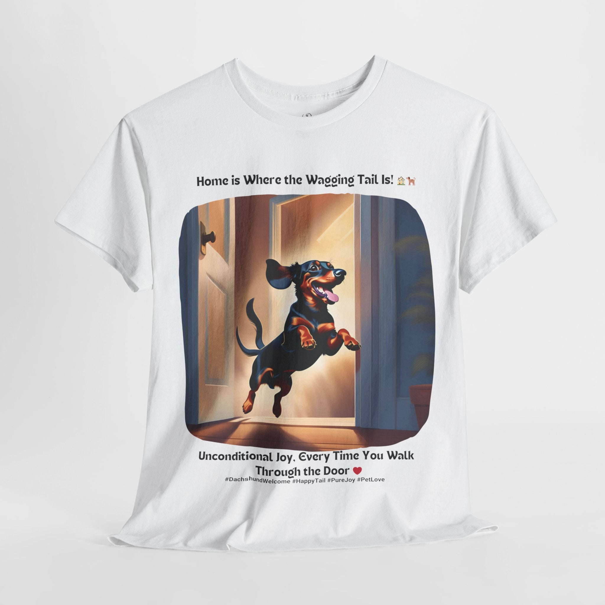 Unisex - Tail-Wagging Welcome: Dachshund Joy T-Shirt
