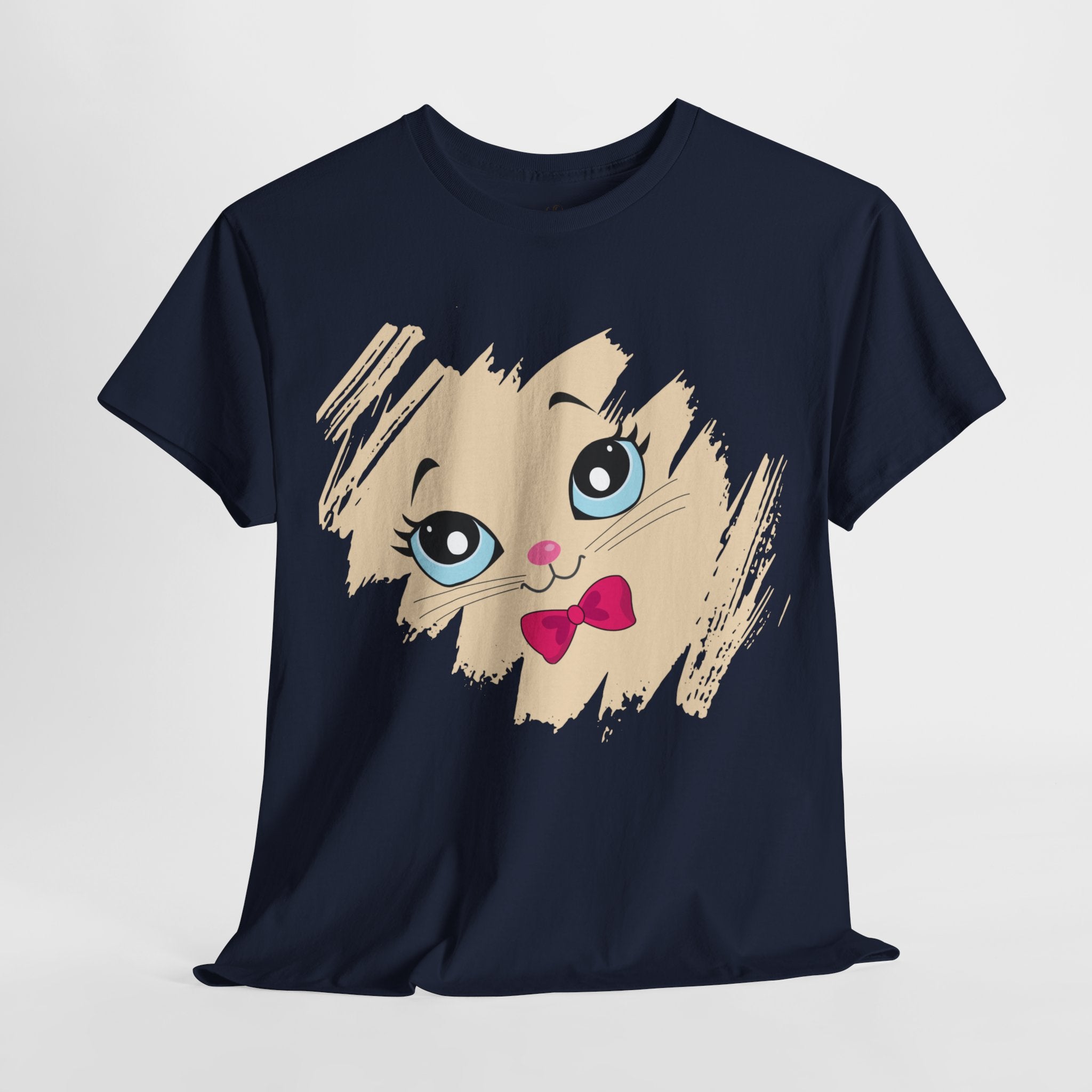 Unisex “Mysterious Meow” T-Shirt – Enigma Kitty, Feline Lover Gift