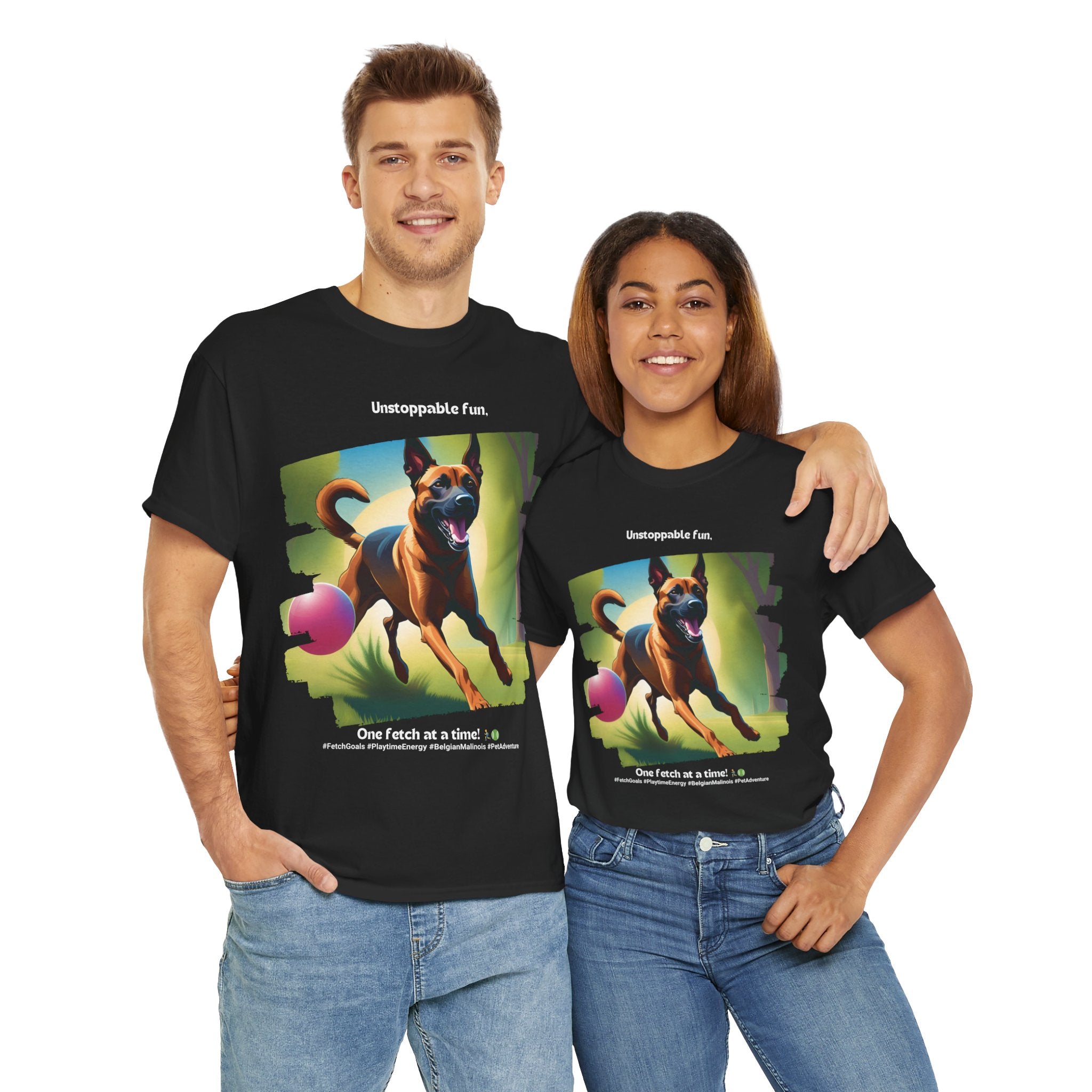 Unisex “Unstoppable Fun” Belgian Malinois T‑Shirt – Playful Protection Gift