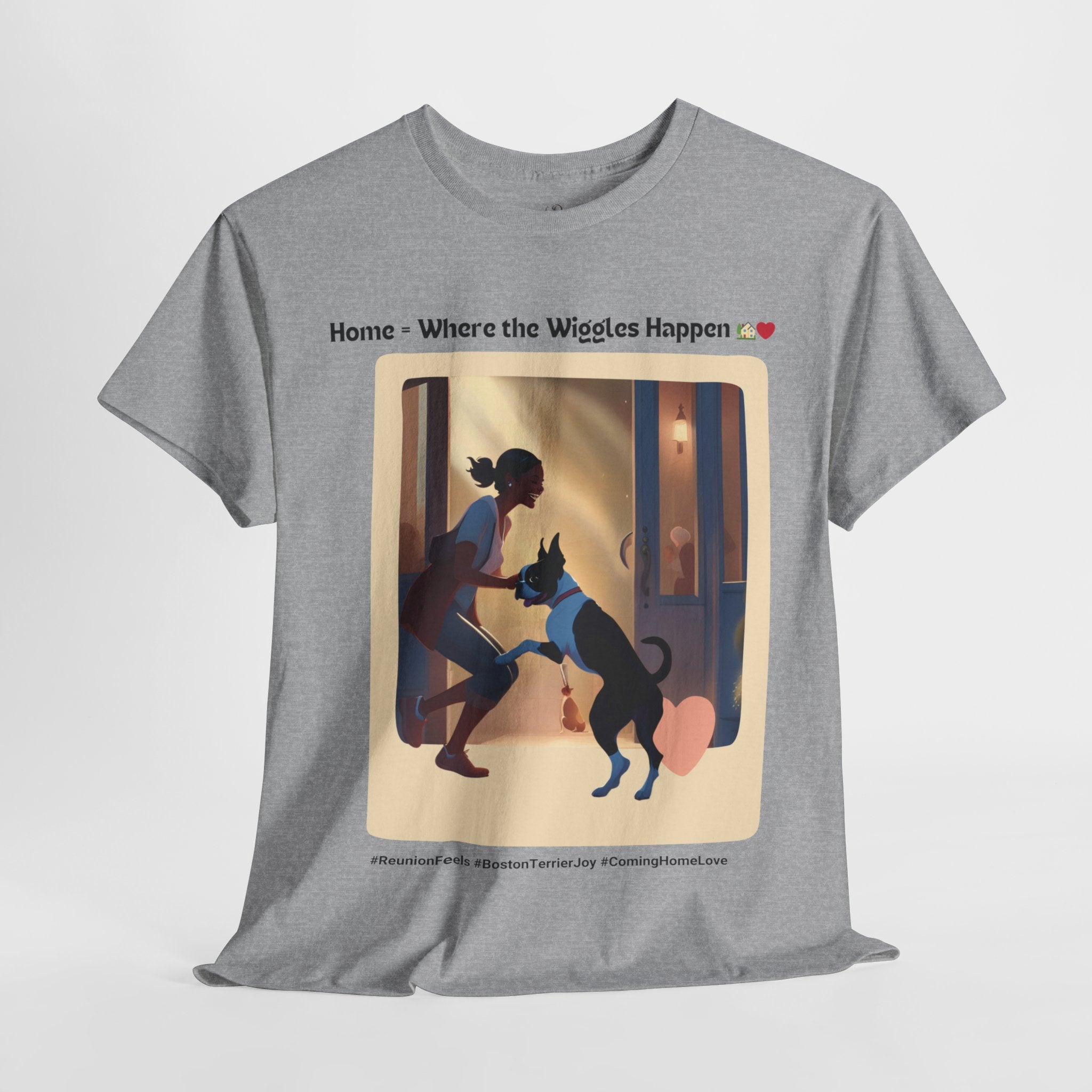 Women’s “Boundless Joy” Boston Terrier Reunion T‑Shirt – Joyful Reunion Mom Gift