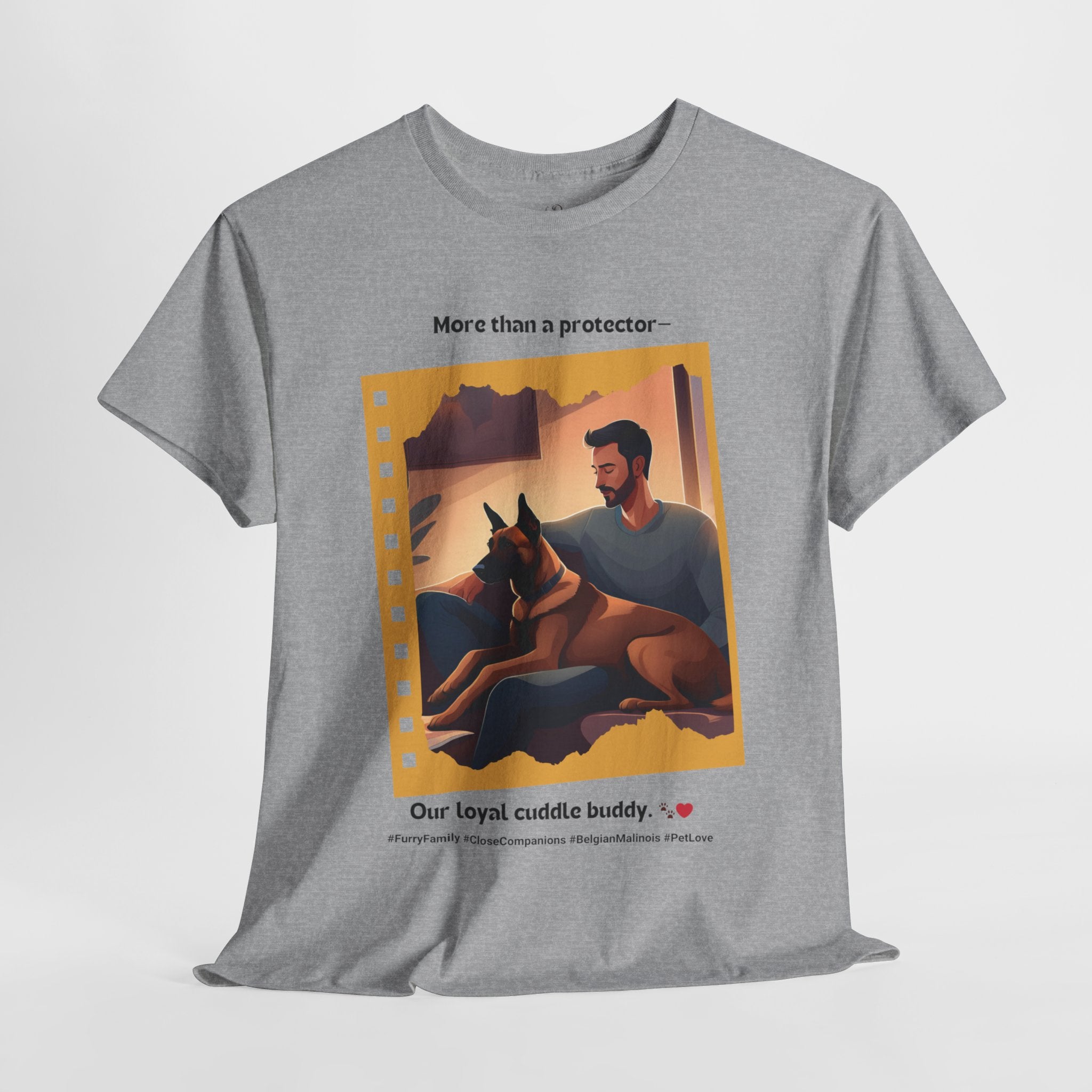 Men's - Loyal Cuddle Buddy: Belgian Malinois T-Shirt