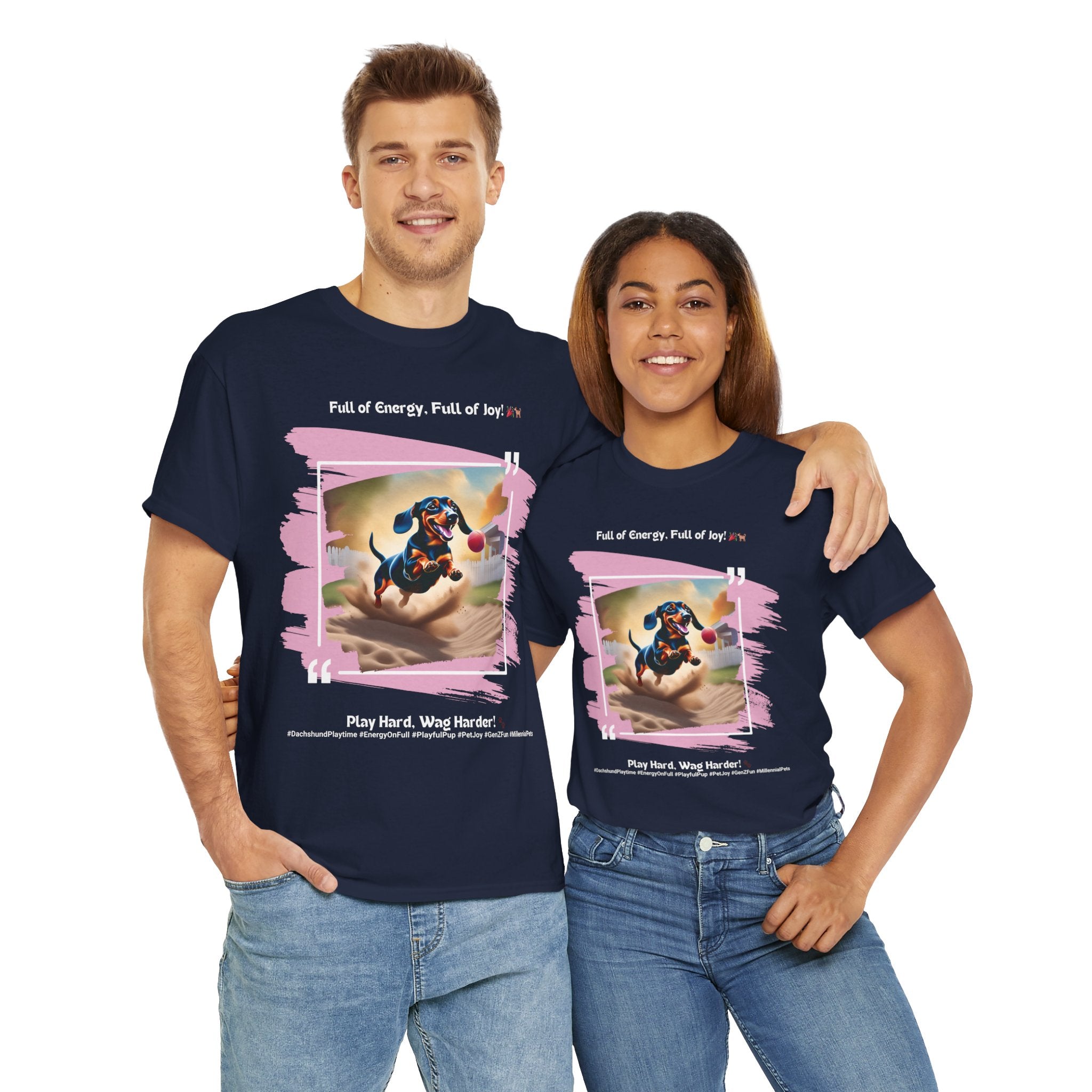 Unisex - Full of Energy, Full of Joy: Dachshund Fun T-Shirt