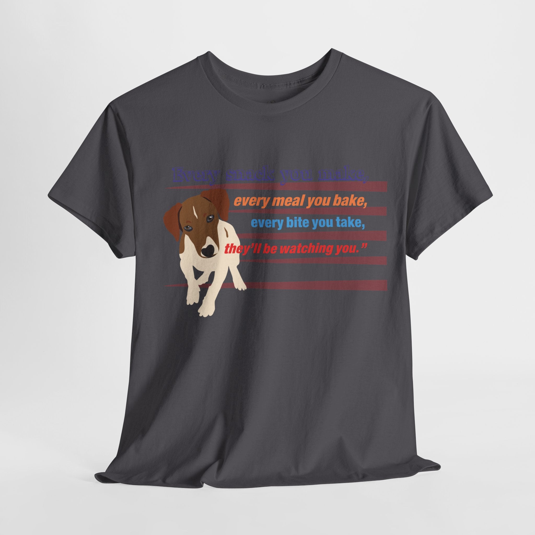 Unisex “Snack Thief” Dog T‑Shirt – Mischievous Pup Gift