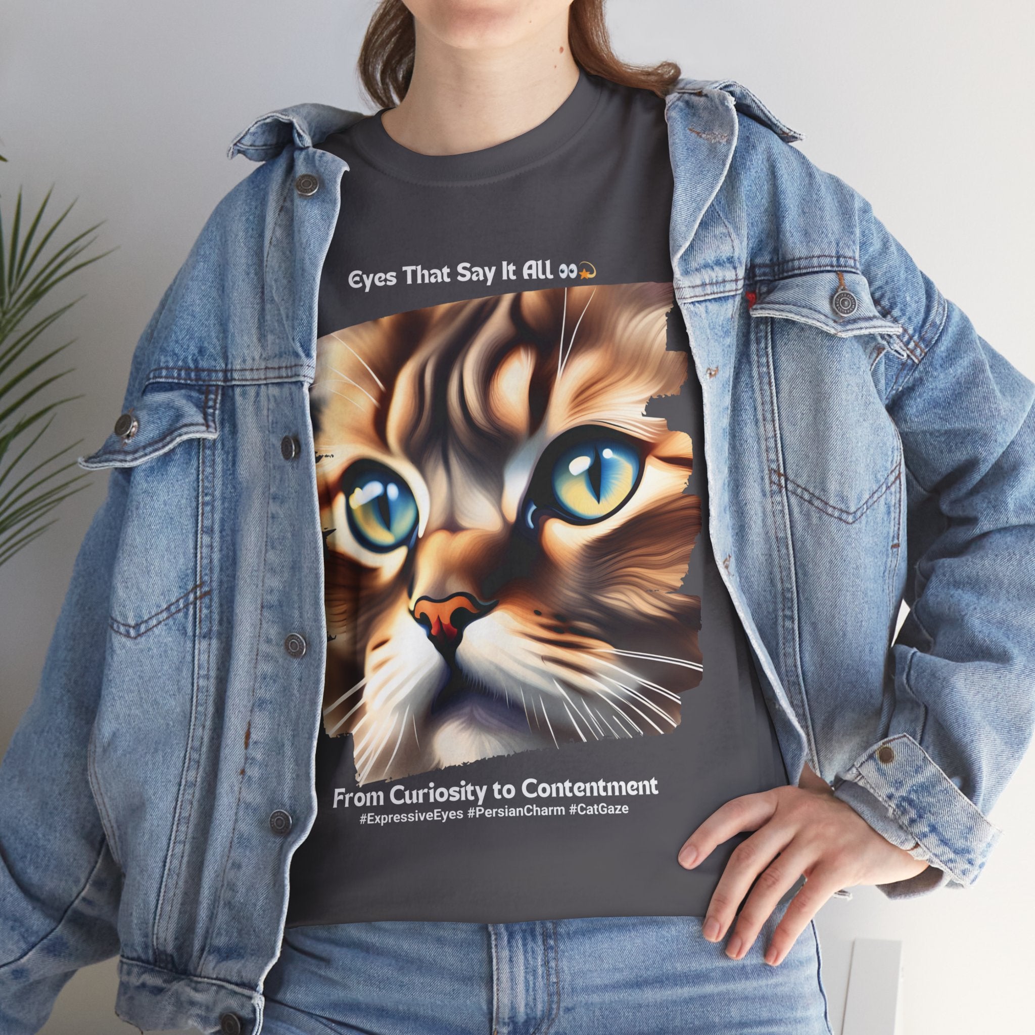 Unisex “Persian Purrfection: A Royal Companion” T‑Shirt – Regal Cat Gift