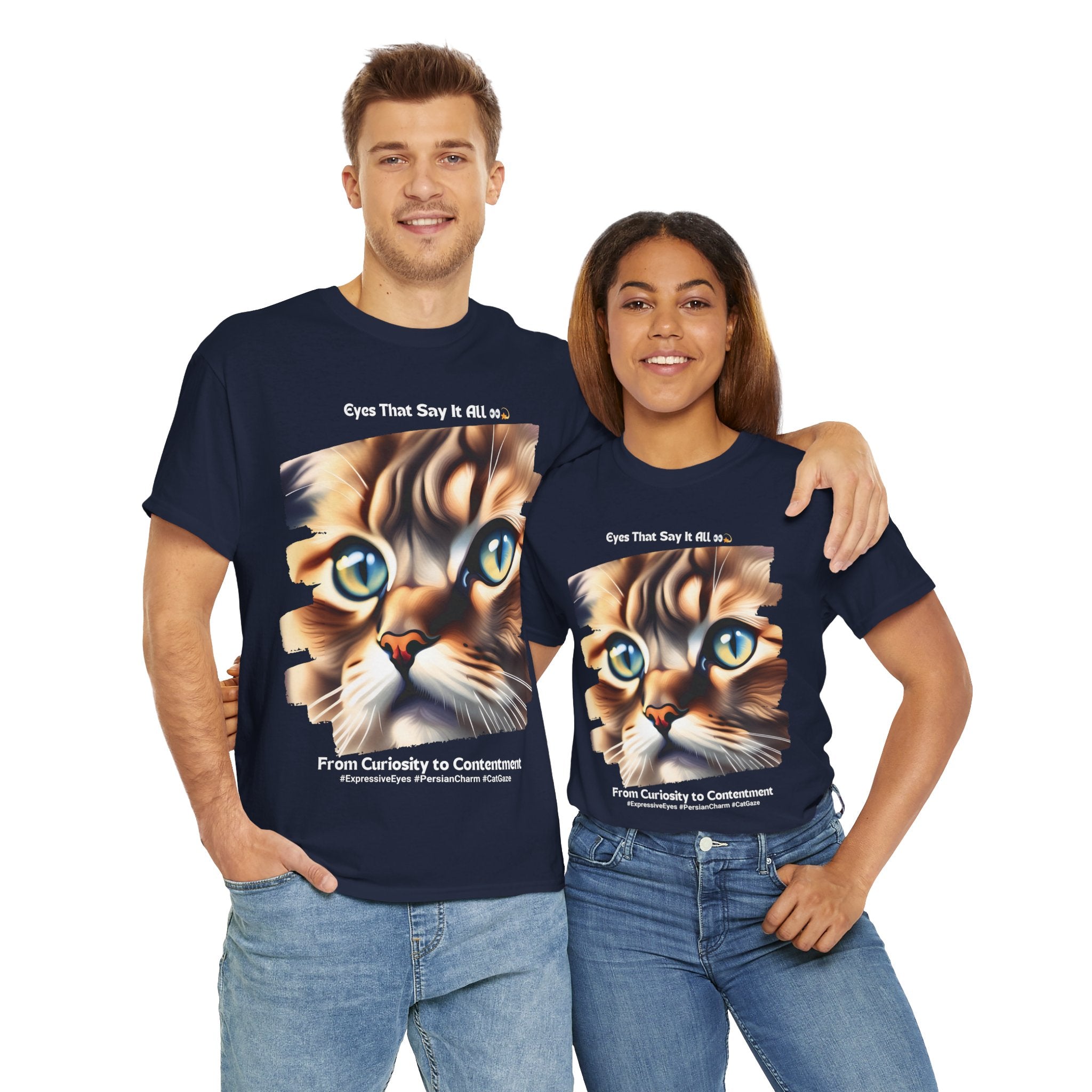 Unisex “Persian Purrfection: A Royal Companion” T‑Shirt – Regal Cat Gift