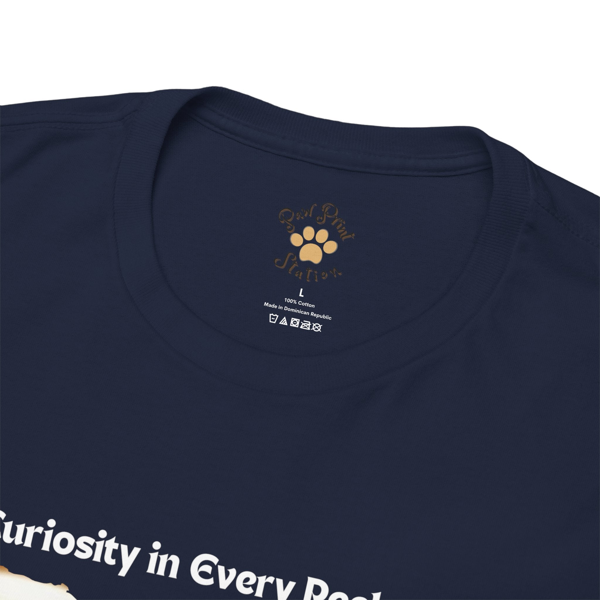 Unisex - Curiosity in Every Peek: Exotic Shorthair Adventure T-Shirt
