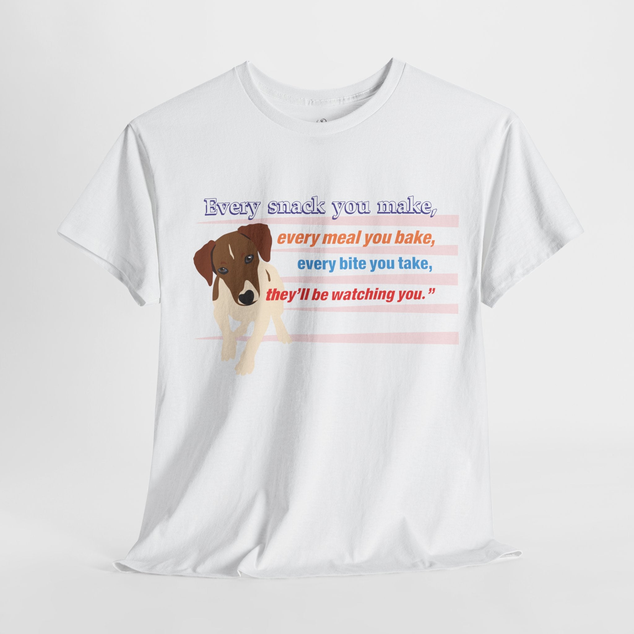 Unisex “Snack Thief” Dog T‑Shirt – Mischievous Pup Gift