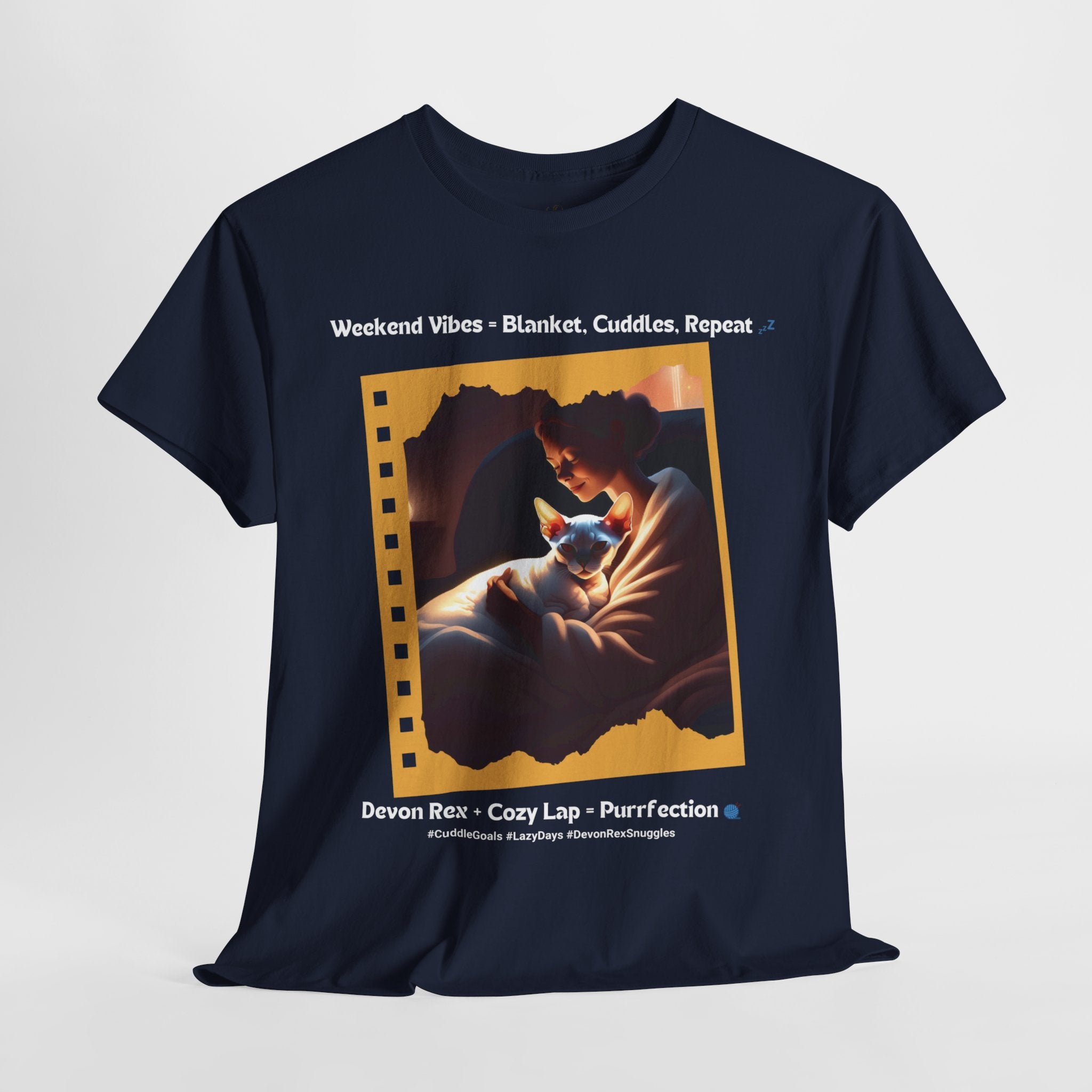 Women's - Weekend Vibes: Devon Rex Cuddles T-Shirt