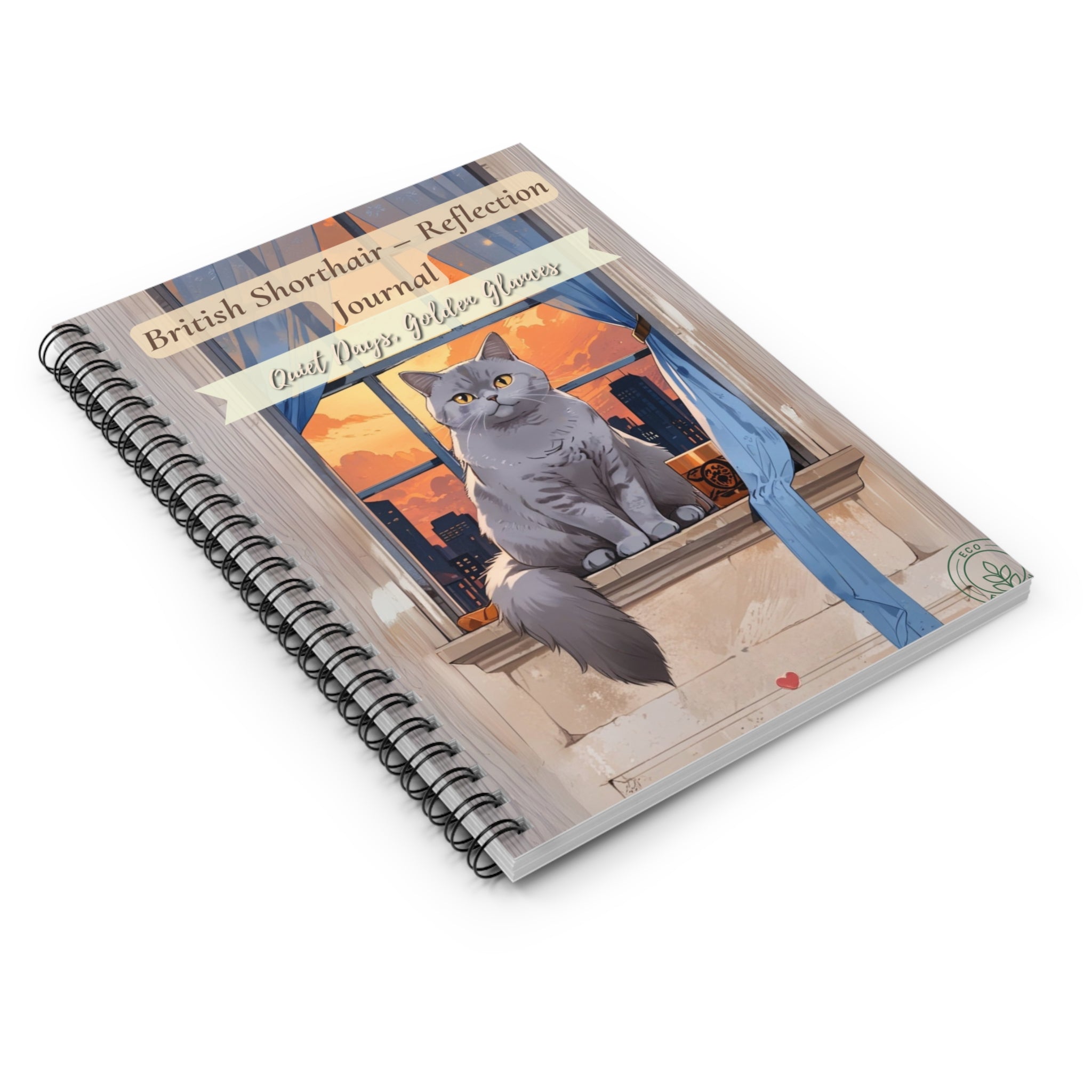 British Shorthair Reflection Journal β Cozy Moments, Gentle Affection, Cat Lovers Diary, Gift for Cat Owners, Cute Stationery, Mindfulness Journal