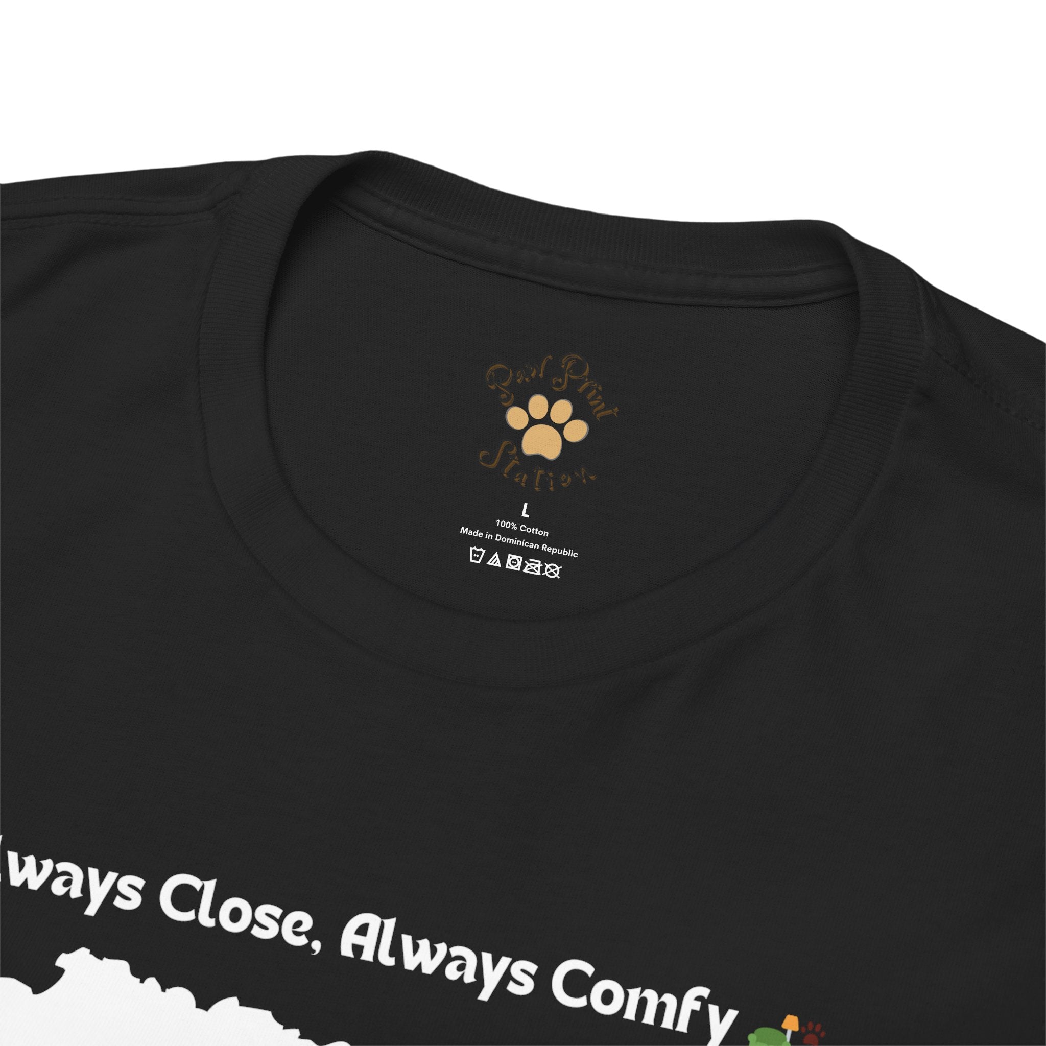 Men’s “Always Close, Always Comfy” Exotic Shorthair T‑Shirt – Soft Cat Dad Gift