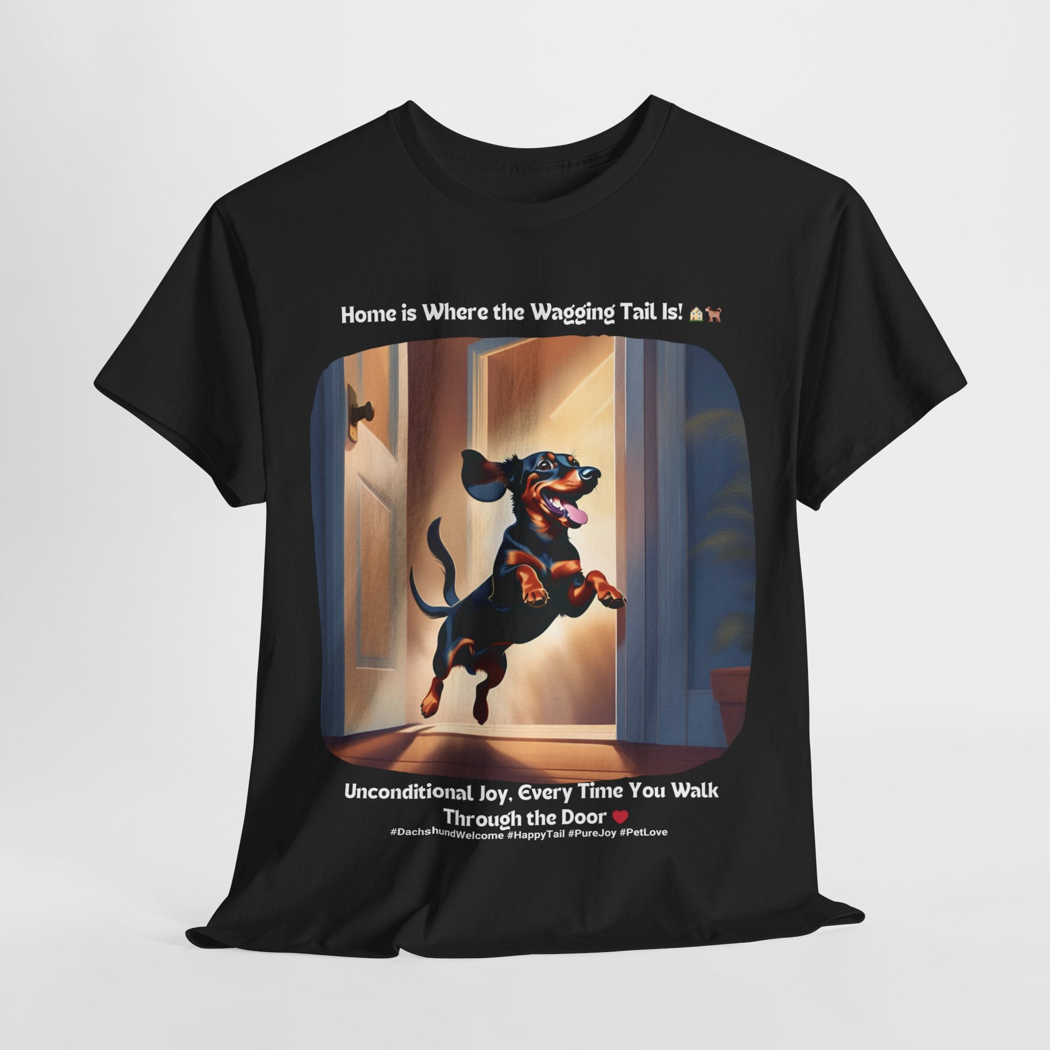 Unisex - Tail-Wagging Welcome: Dachshund Joy T-Shirt