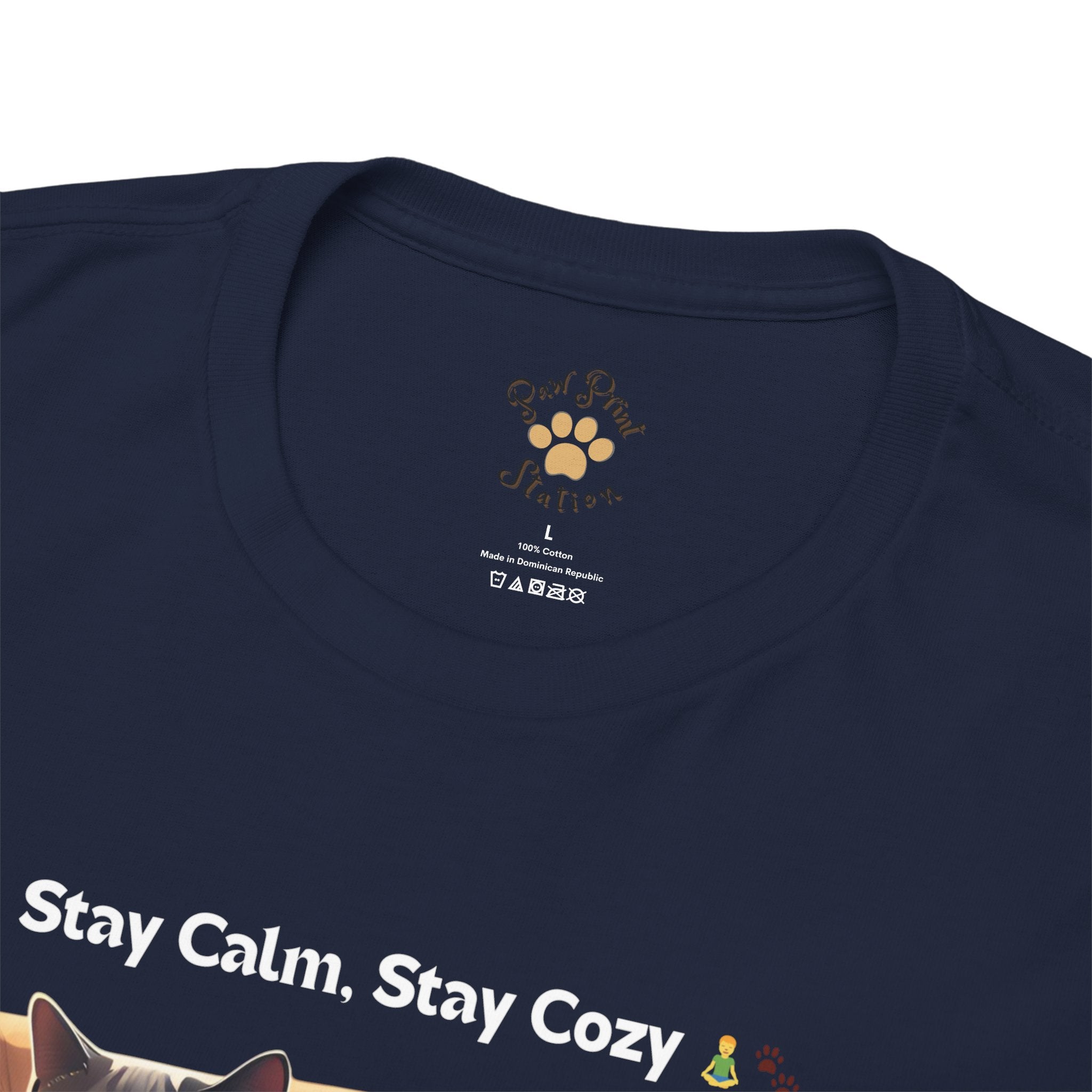 Unisex “Zenful Purr” British Shorthair T‑Shirt – Serene Kitty Gift