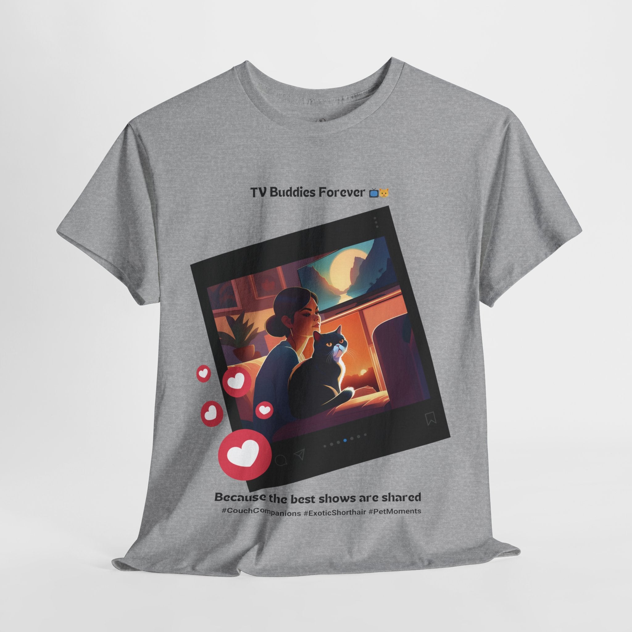 Women's - TV Buddies Forever: Exotic Shorthair Love T-Shirt