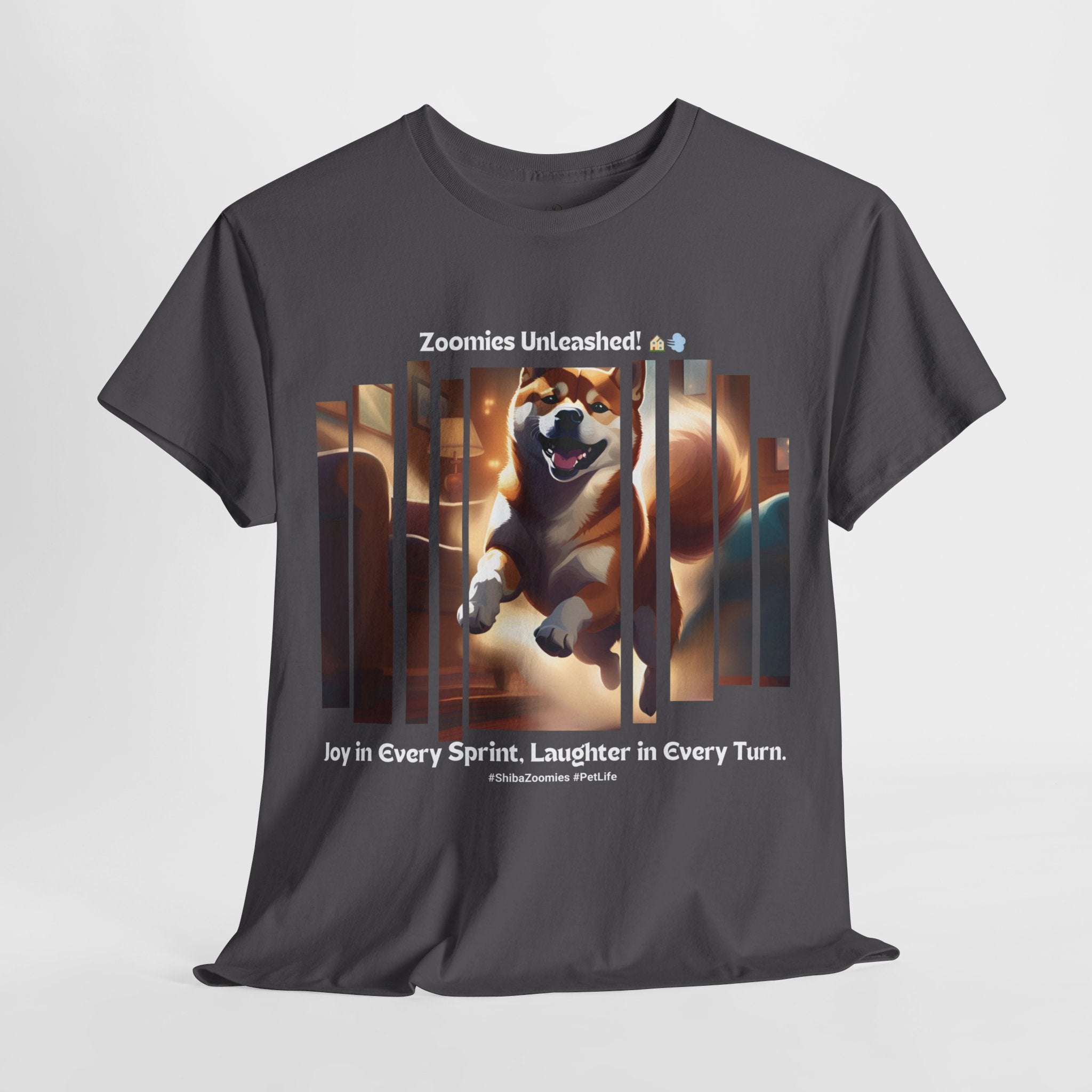 Unisex - Zoomies Unleashed! Shiba Inu Energy T-Shirt