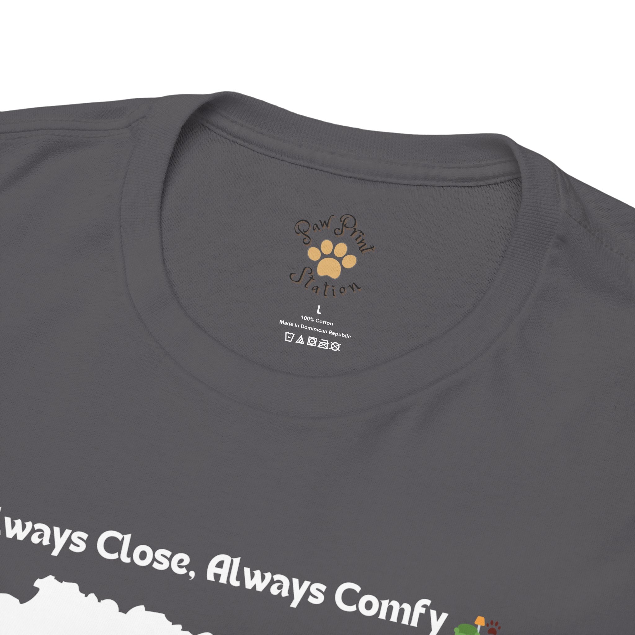 Men’s “Always Close, Always Comfy” Exotic Shorthair T‑Shirt – Soft Cat Dad Gift